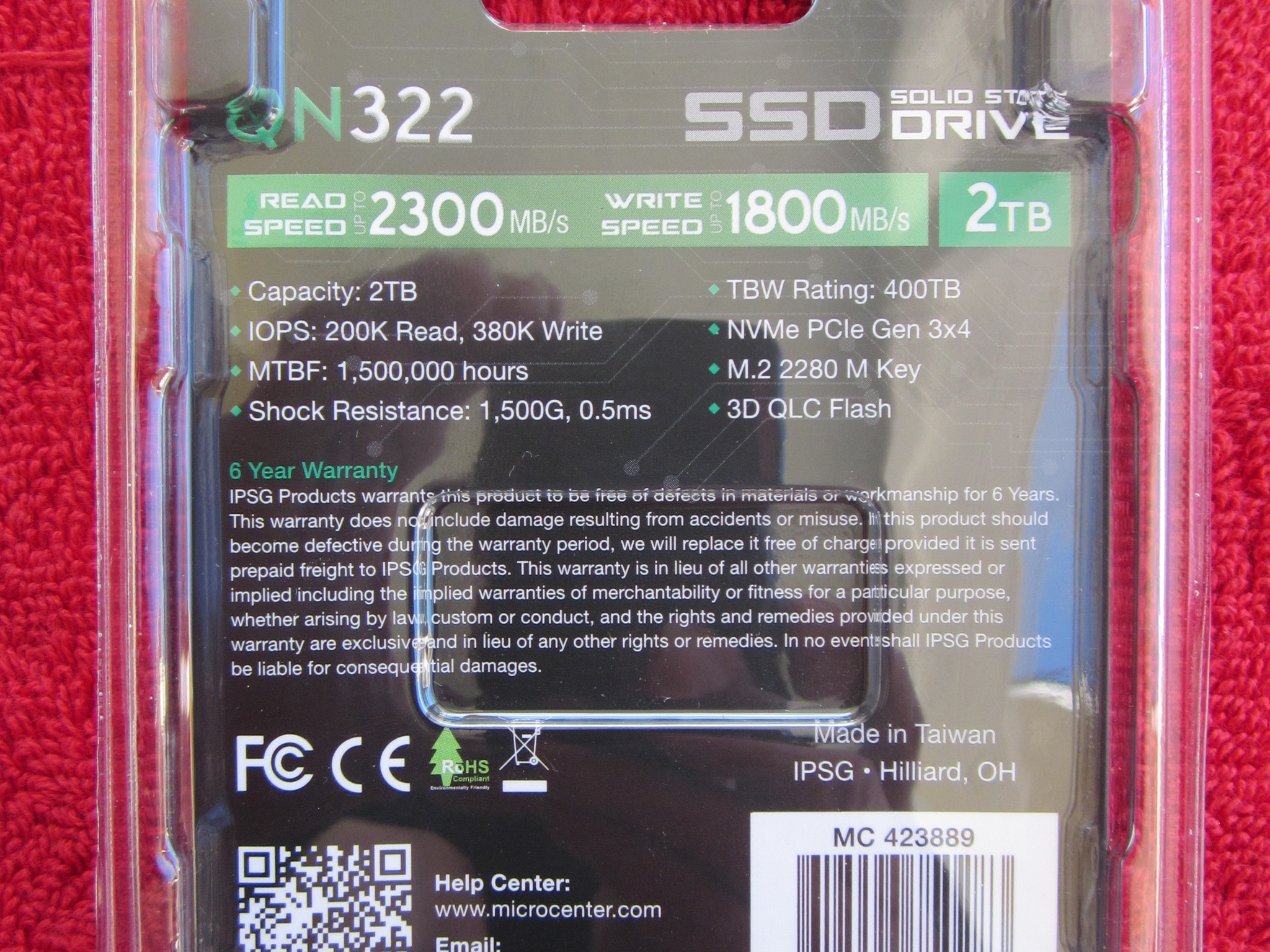 New Sealed Inland QN322 M.2 NVME 2TB SSD