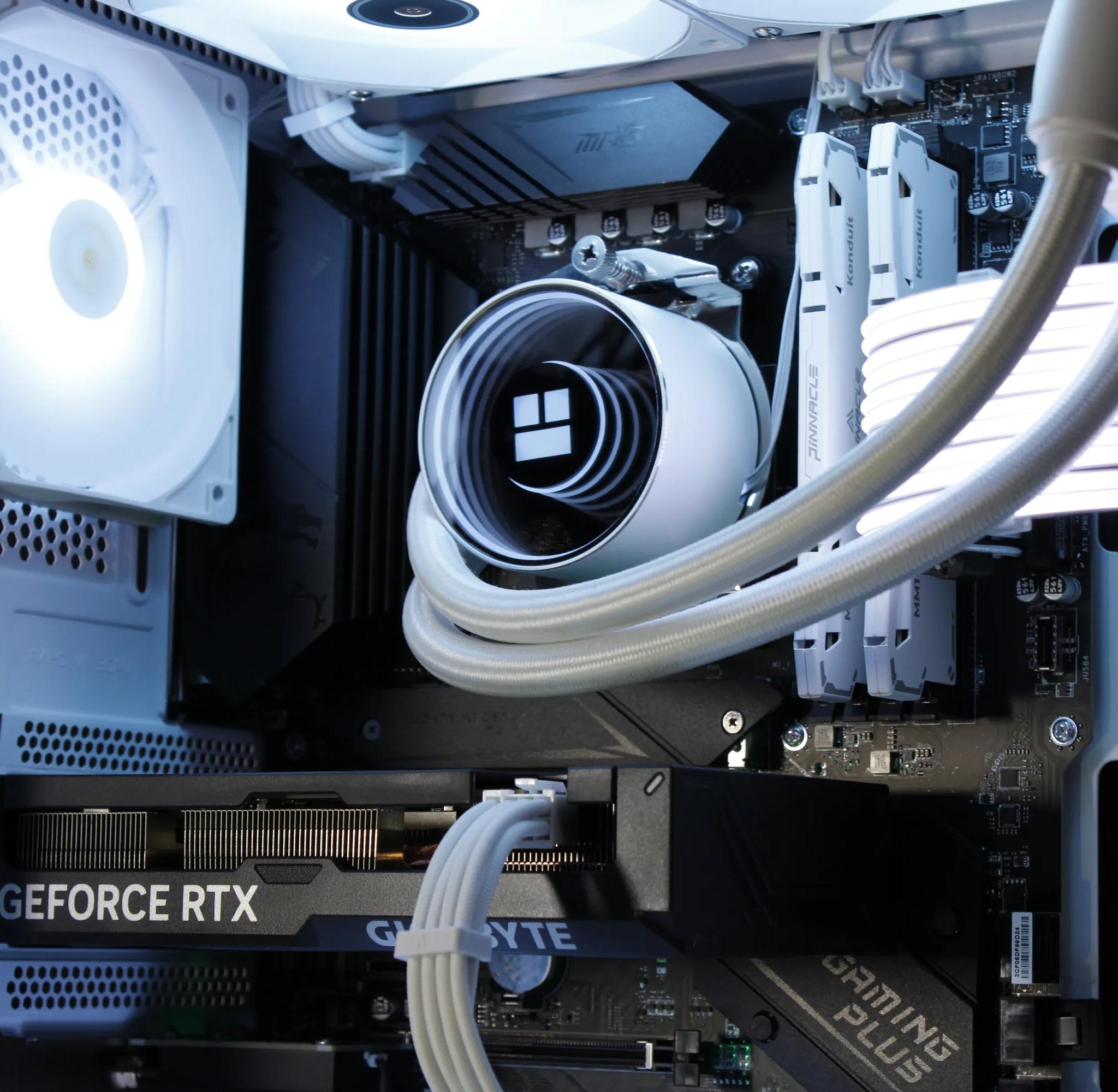 🤍White Gaming PC |RTX 4060 TI|Ryzen 7|1TB SSD|