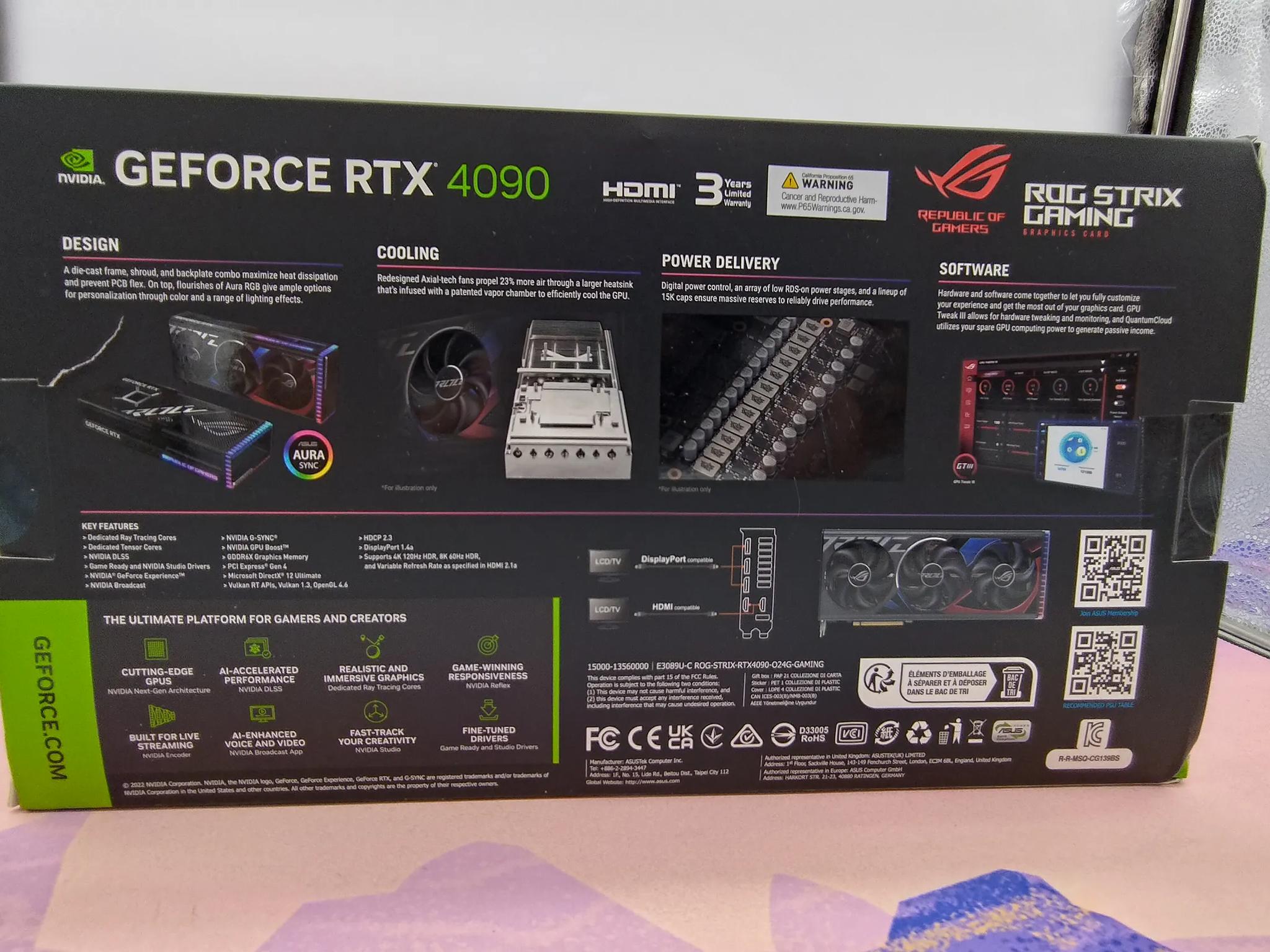 Asus ROG Gaming Strix OC RTX 4090