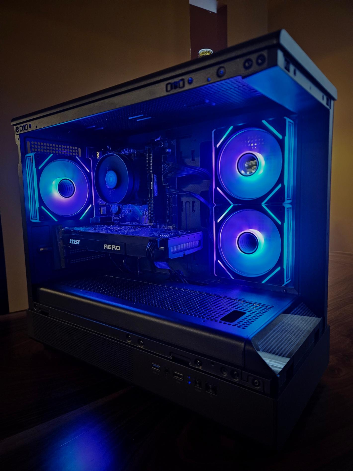 GTX 1080, Ryzen 5 5500, 16 GB DDR4, Sleek Black Design with RGB