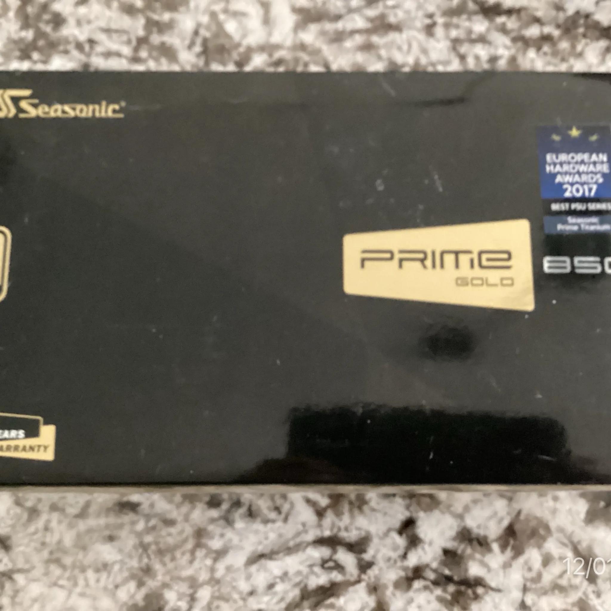 Seasonic GX 850 850w Prime 80+ Gold Power Supply -- New Open Box, Never Used