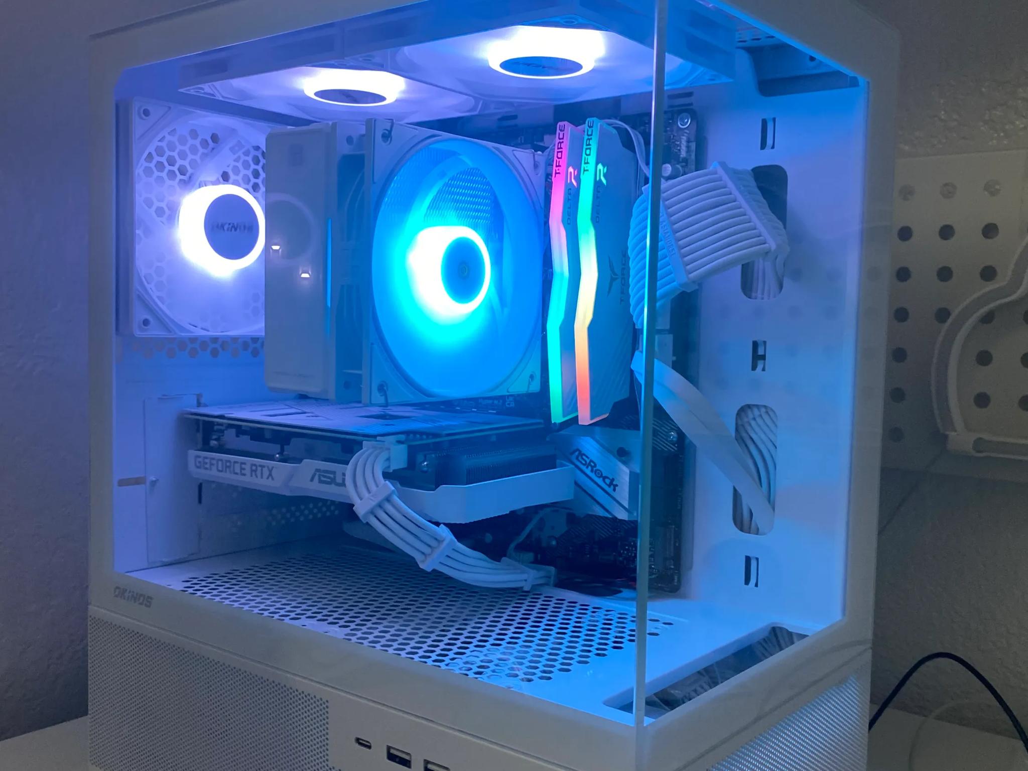 ⚡️ All-White Custom Gaming PC – RTX 3060 + Ryzen 5 5500 | Benchmark-Tested | 1080p & 1440p Ready ⚡️