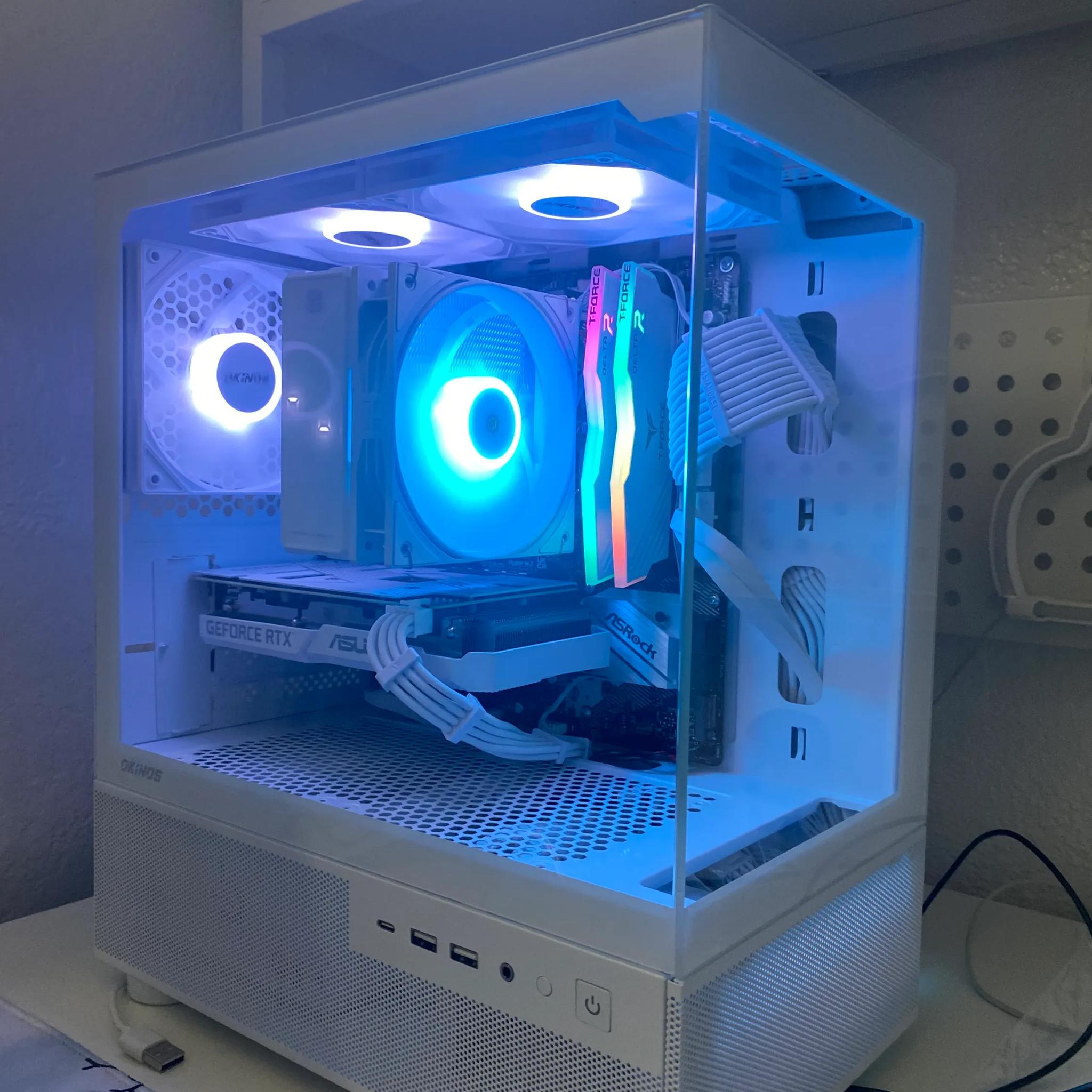 ⚡️ All-White Custom Gaming PC – RTX 3060 + Ryzen 5 5500 | Benchmark-Tested | 1080p & 1440p Ready ⚡️