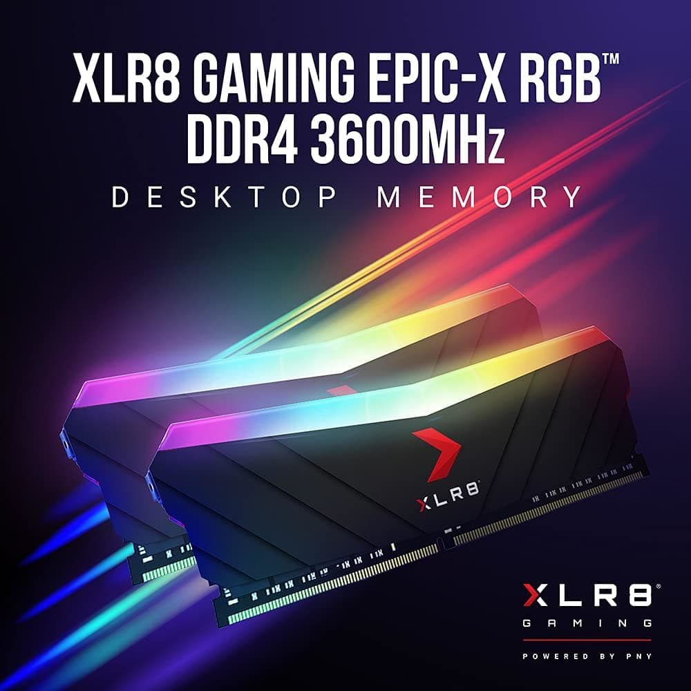 NY XLR8 Gaming 16GB (2x8GB) DDR4 3600MHz RGB Dual Channel Ram – MD16GK2D4360018XRGB