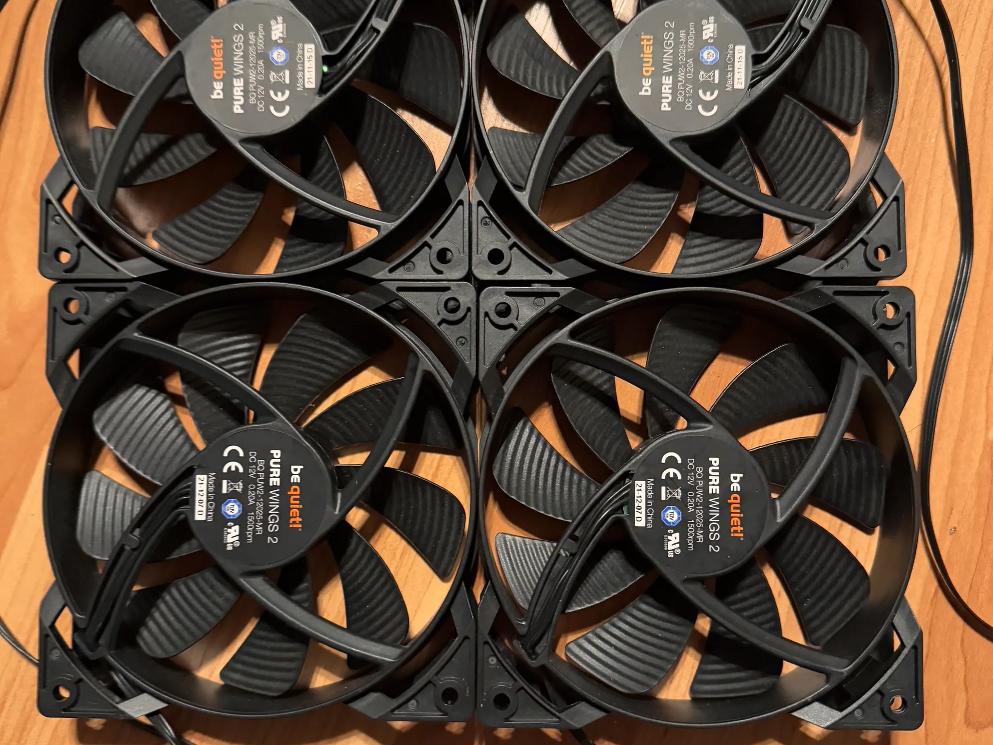 beQuiet! Pure Wings 2 120mm Low-Noise PWM Case Fans (4 fans)