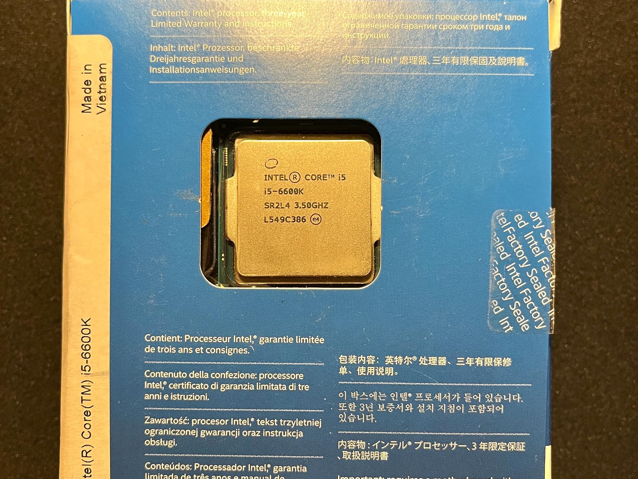 Intel Core i5-6600K 3.5 GHz Quad-Core Processor