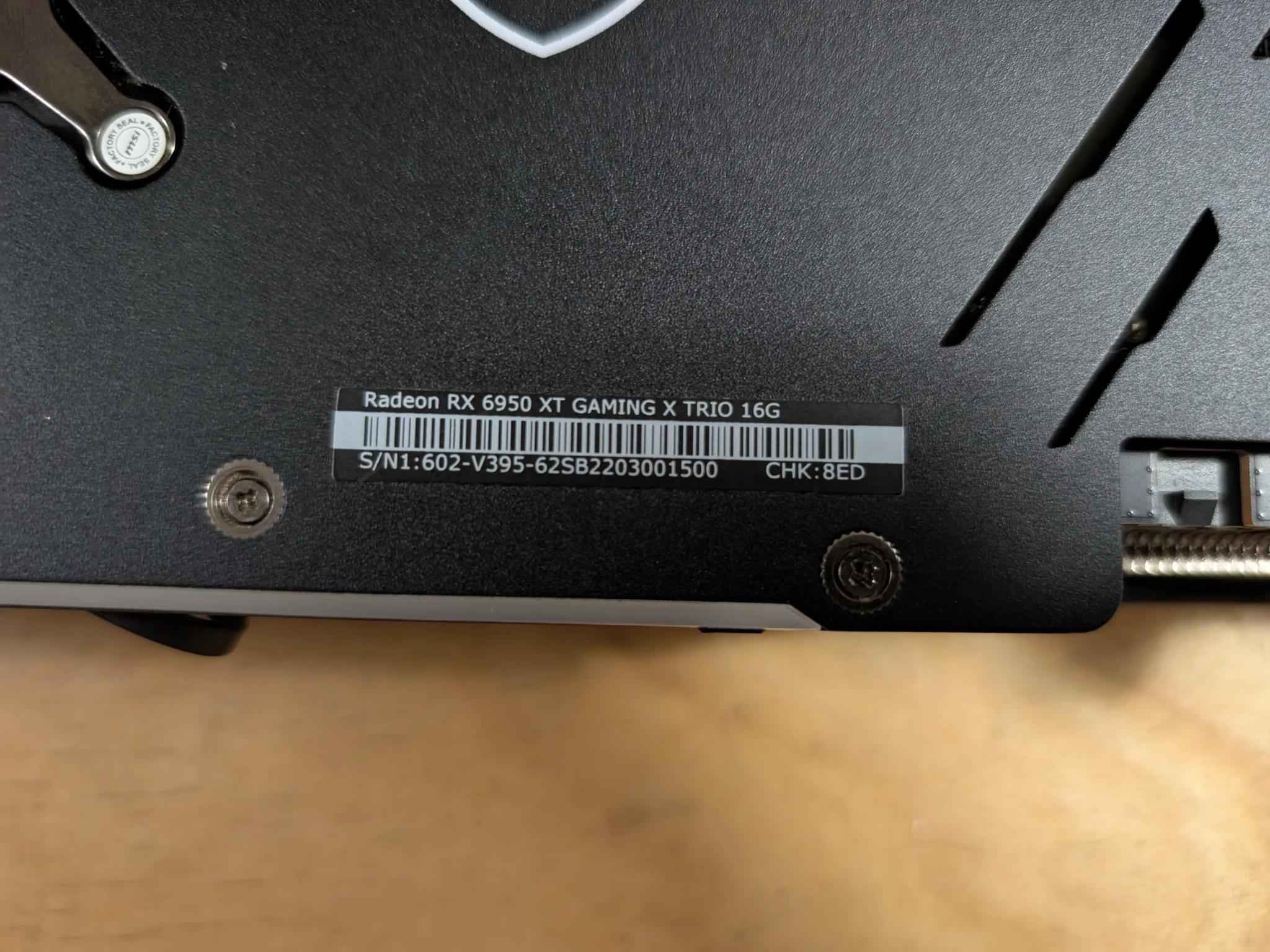 MSI AMD RX 6950 XT 16GB