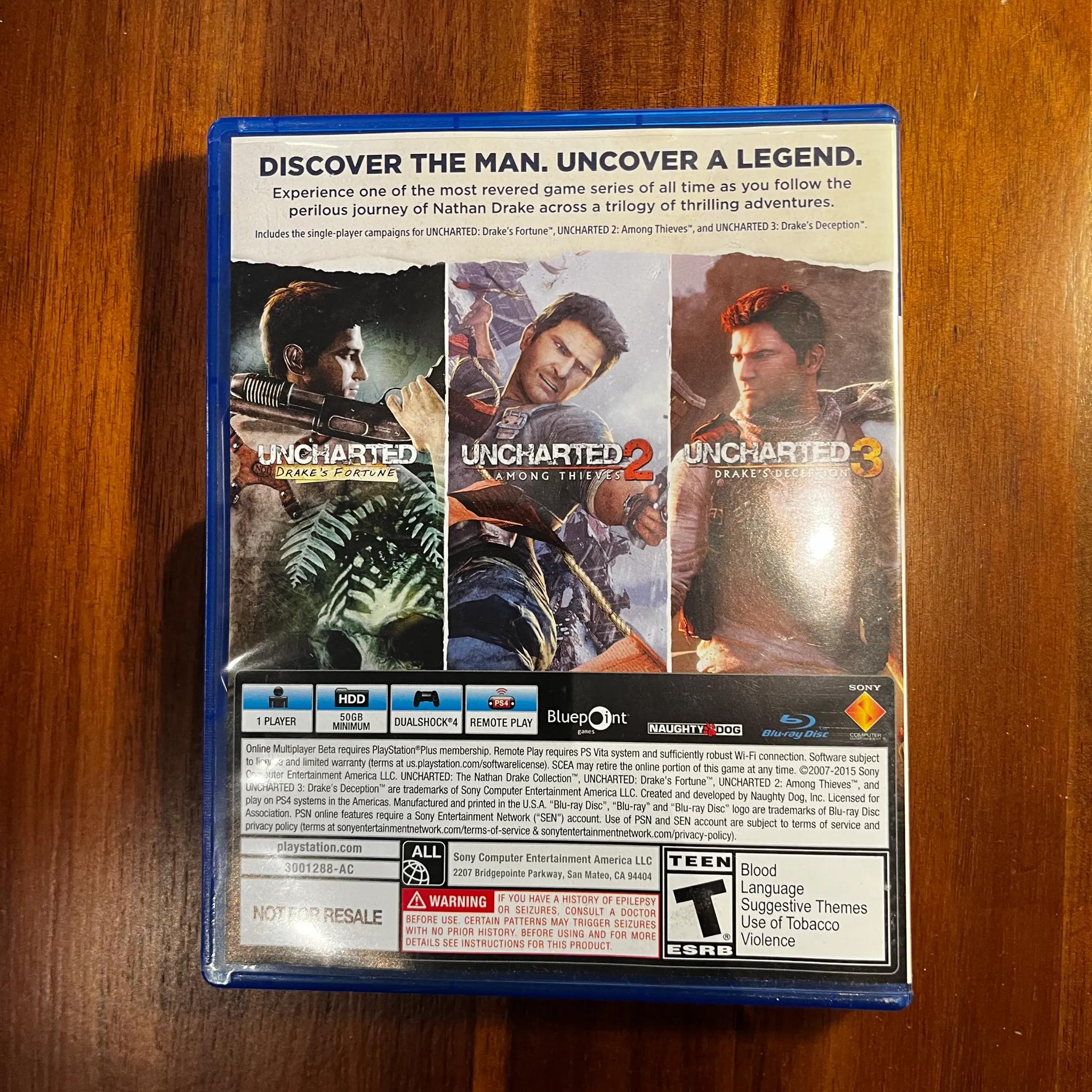 UNCHARTED NATHAN DRAKE COLLECTION PLAYSTATION EXCLUSIVE! ON SALE!