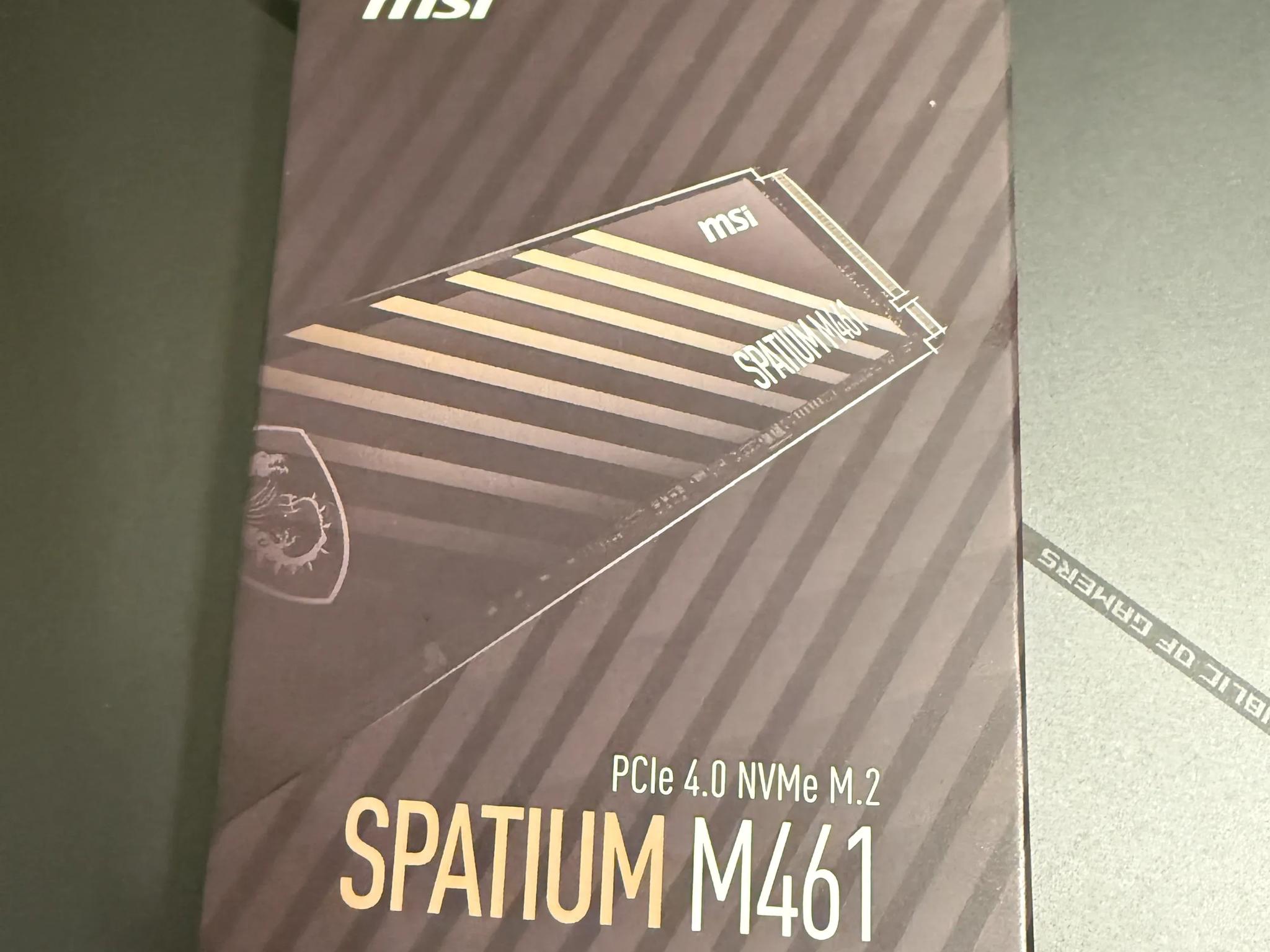 MSI SPATIUM M461 PCIe 4.0 NVMe M.2 2TB SSD