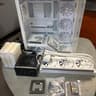 NEW - White Compact Dual-Chamber Mid Tower Airflow Case with Tempered Glass