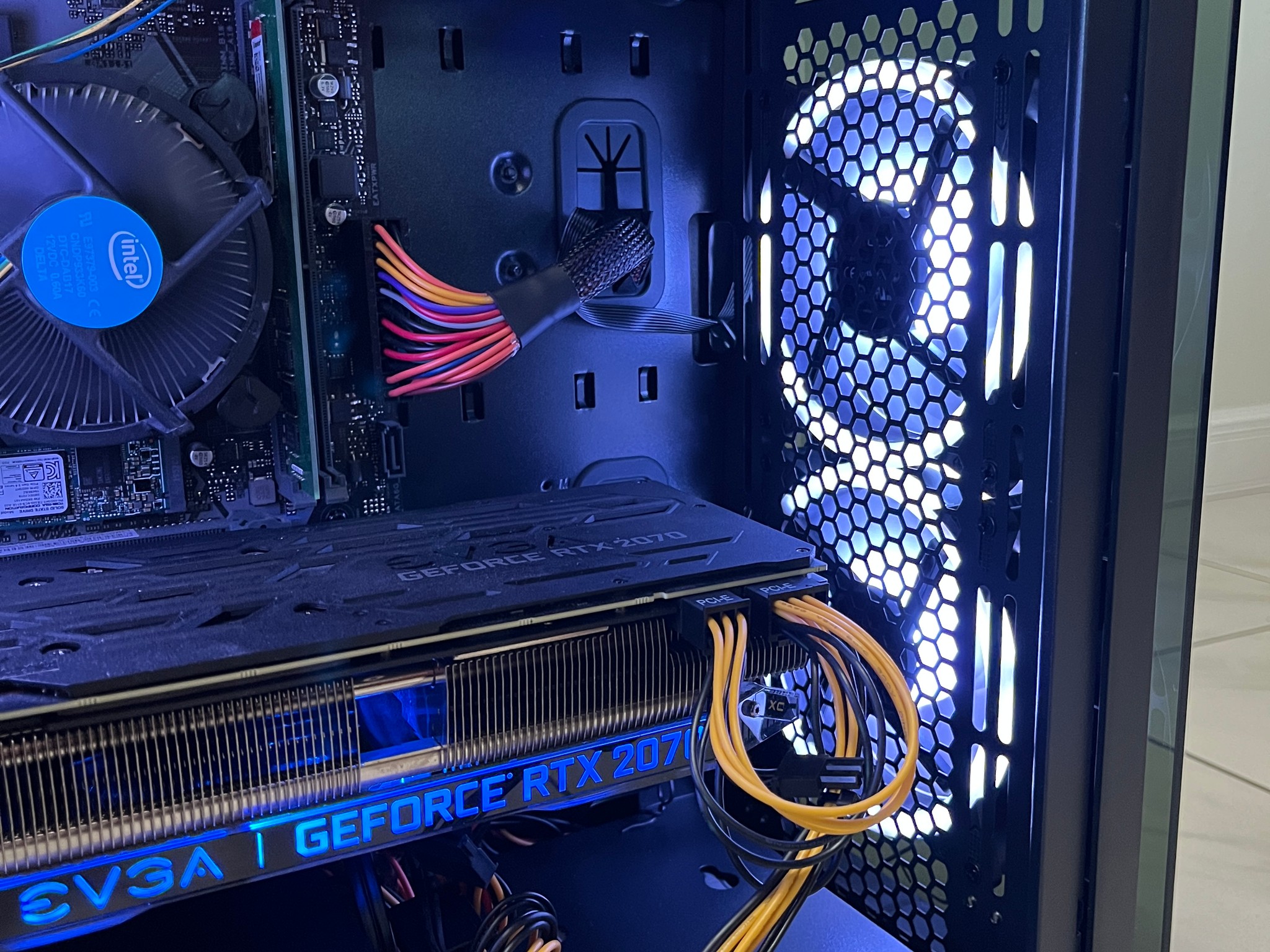 NVIDIA RTX 2070, Intel Core i5-9400, 16GB RAM, 1.2TB Storage, Gaming PC w/ Wi-Fi, BT & RGB Remote