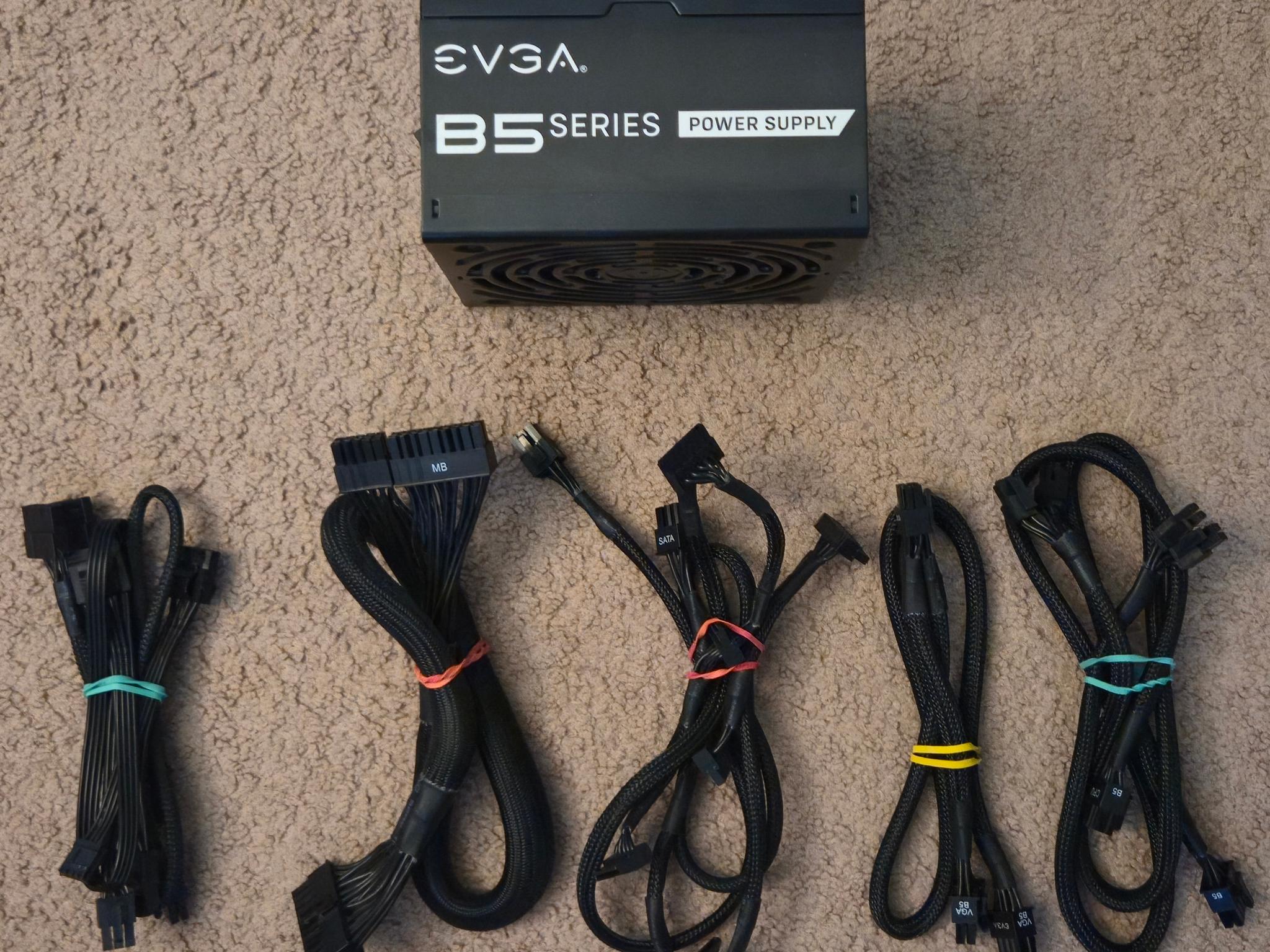 EVGA 750 B5 ATX PSU 80 Plus Bronze w/ Cables