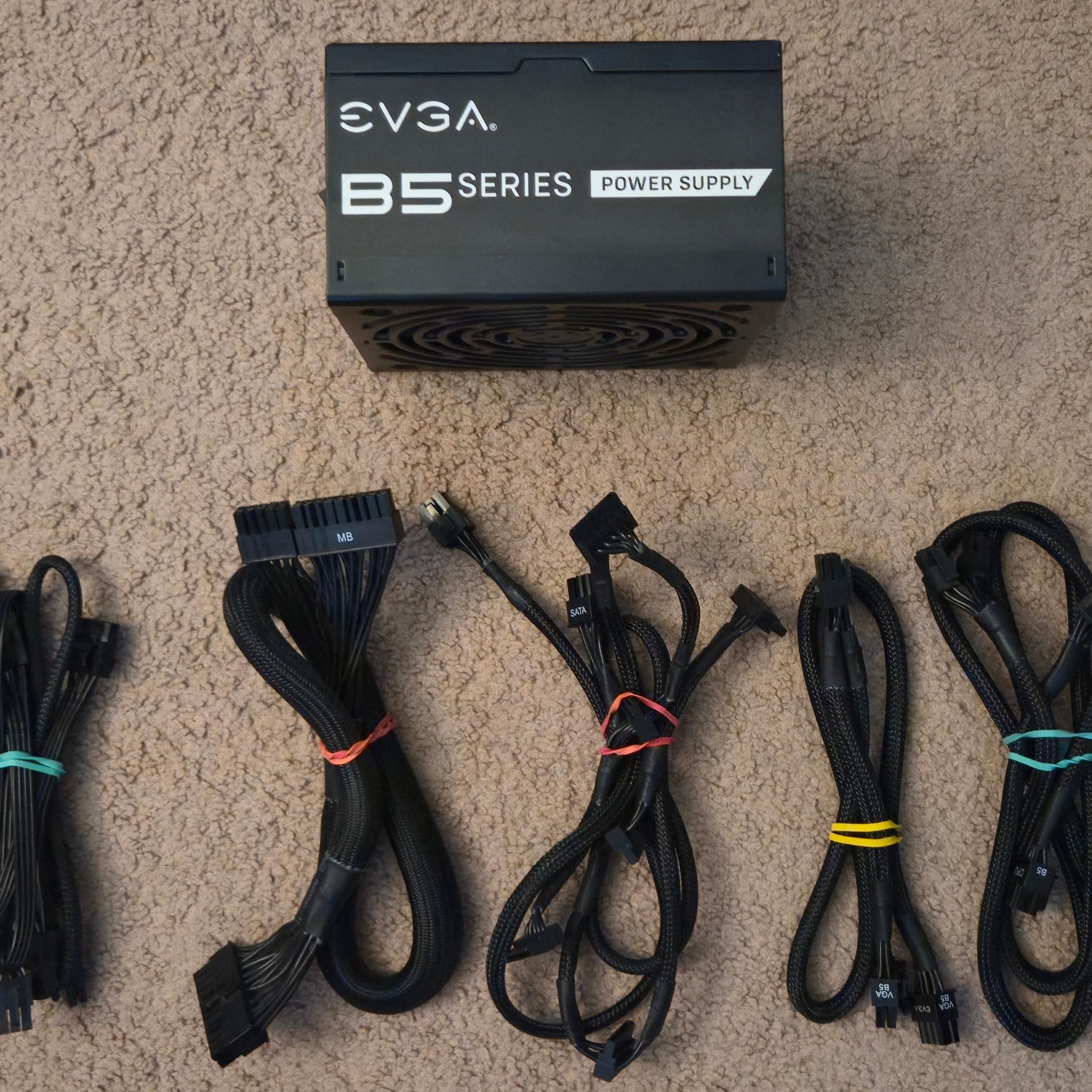 EVGA 750 B5 ATX PSU 80 Plus Bronze w/ Cables