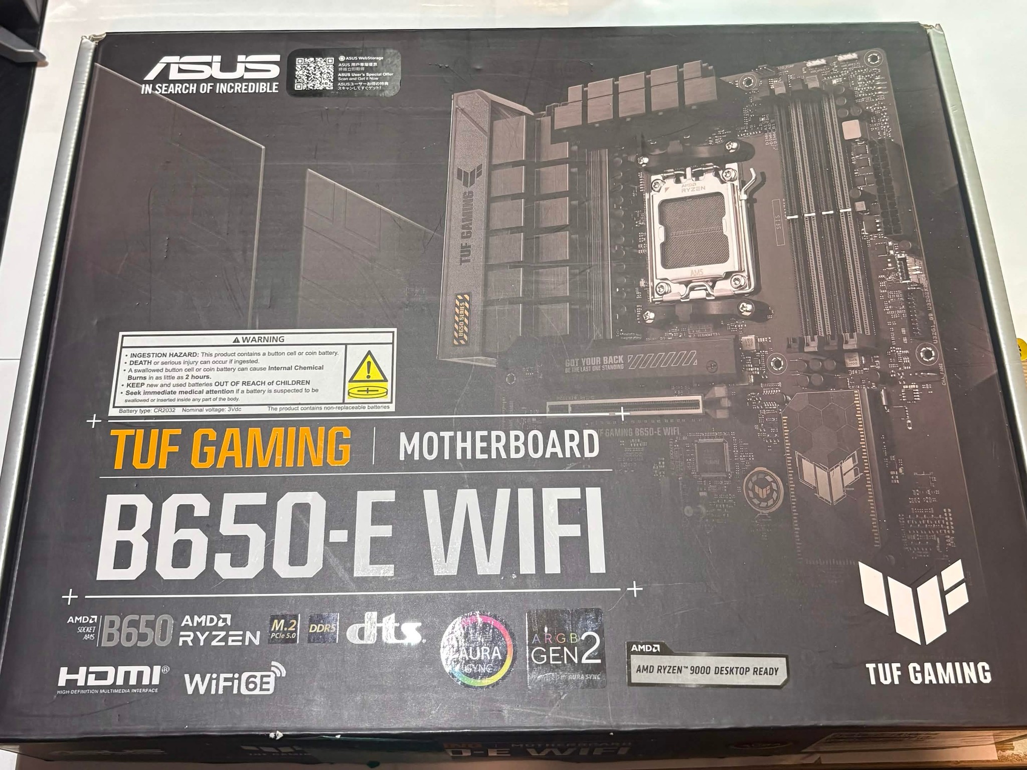 ASUS TUF Gaming B650-E WiFi AM5 DDR5 ATX Motherboard