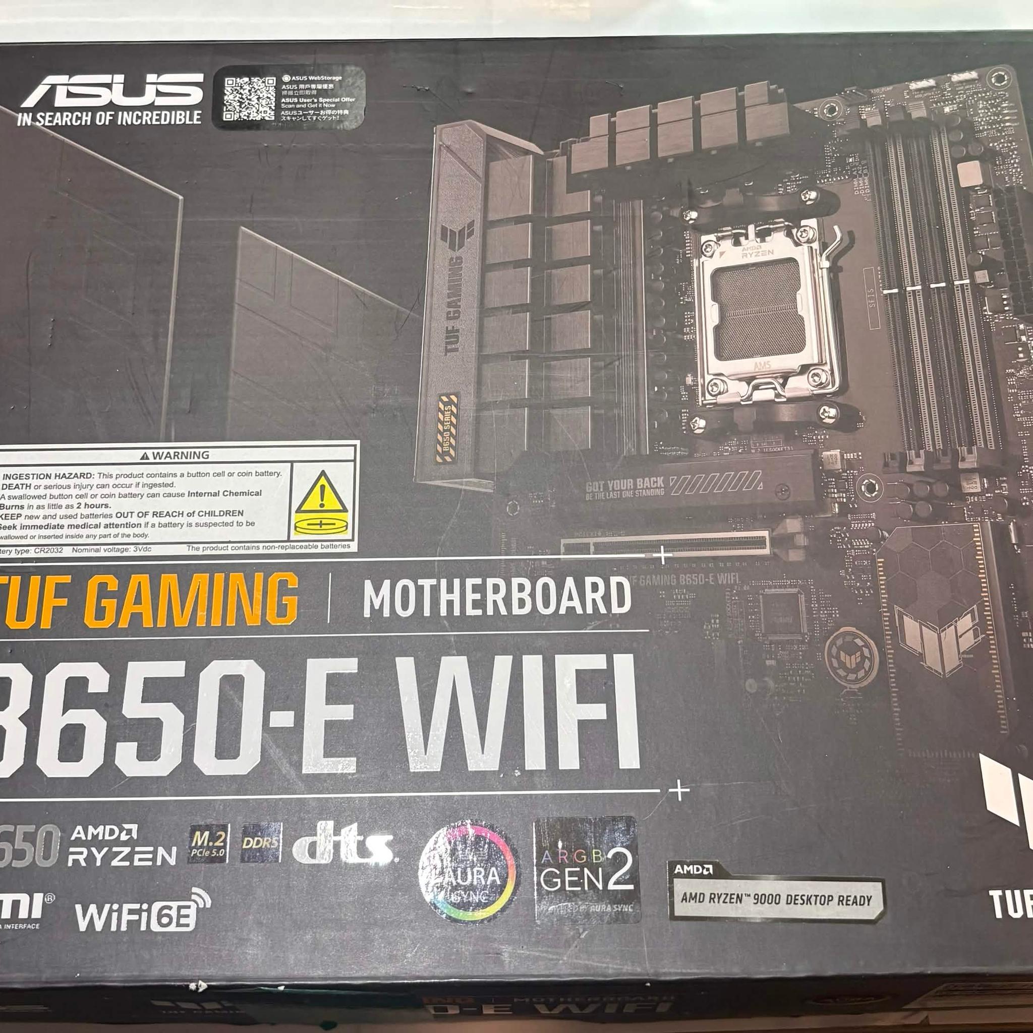 ASUS TUF Gaming B650-E WiFi AM5 DDR5 ATX Motherboard