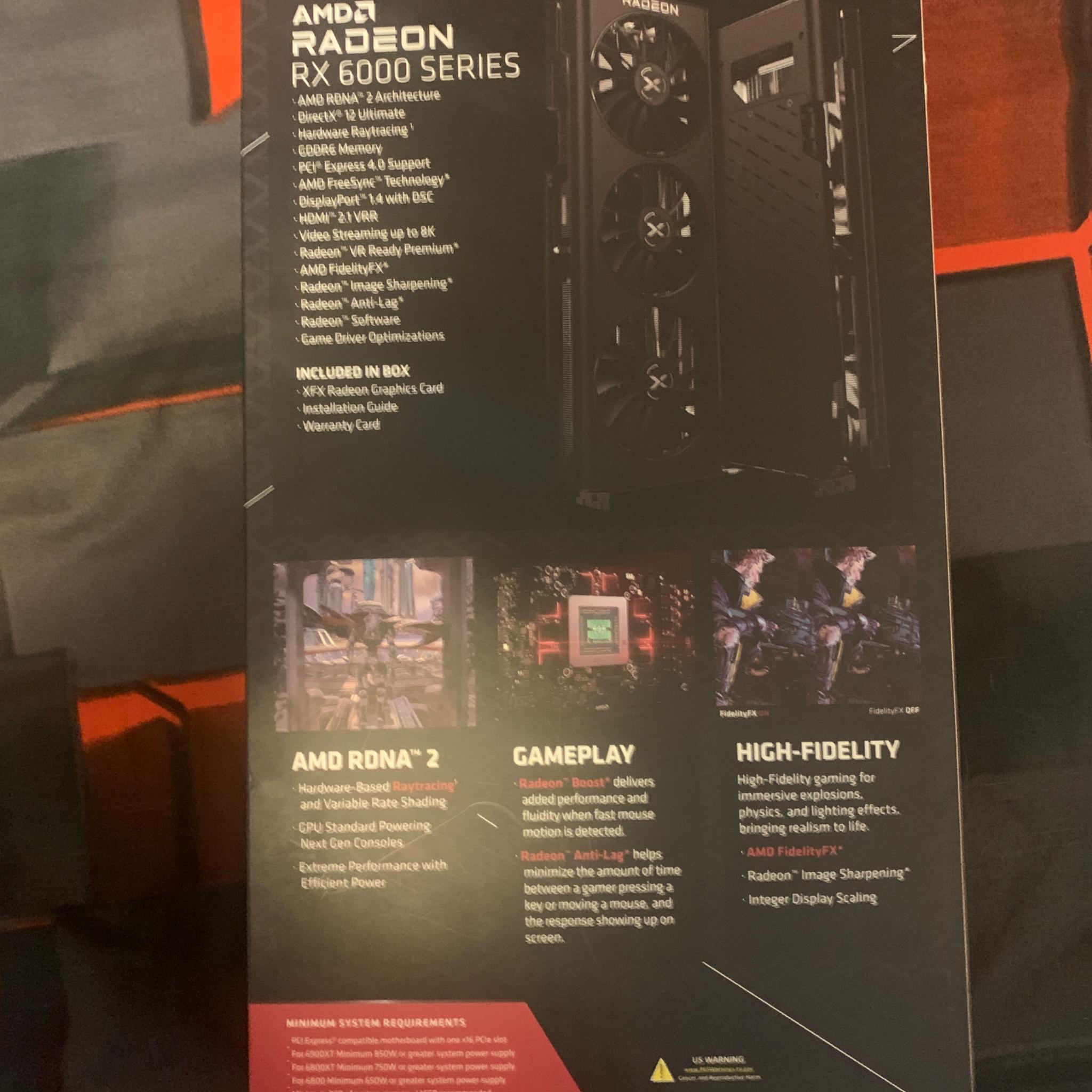Amd XFX Speedster SWFT319 Rx 6800 (Used-Very Good Condition)