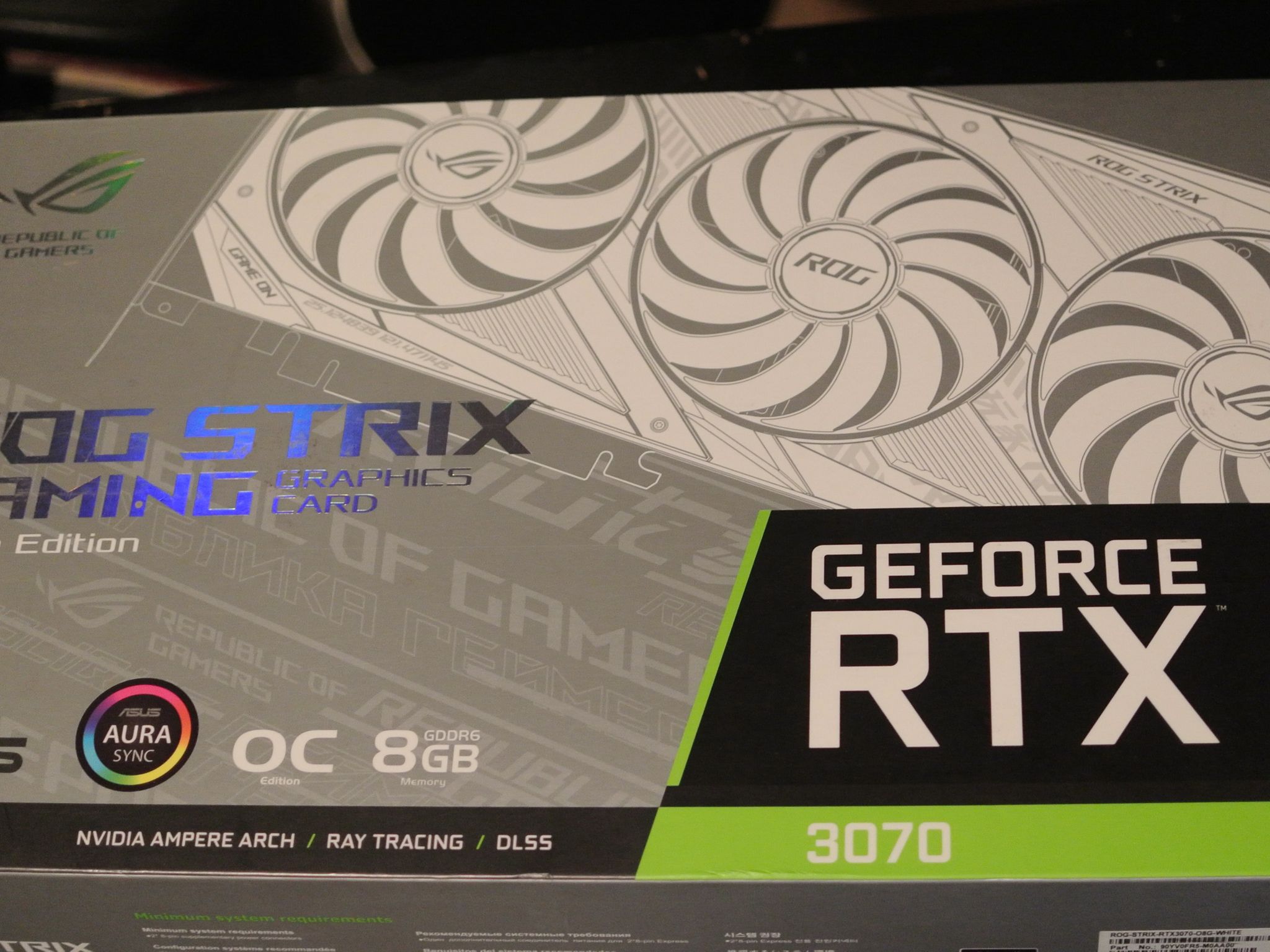 ASUS ROG STRIX RTX 3070 8GB Graphics Card GPU