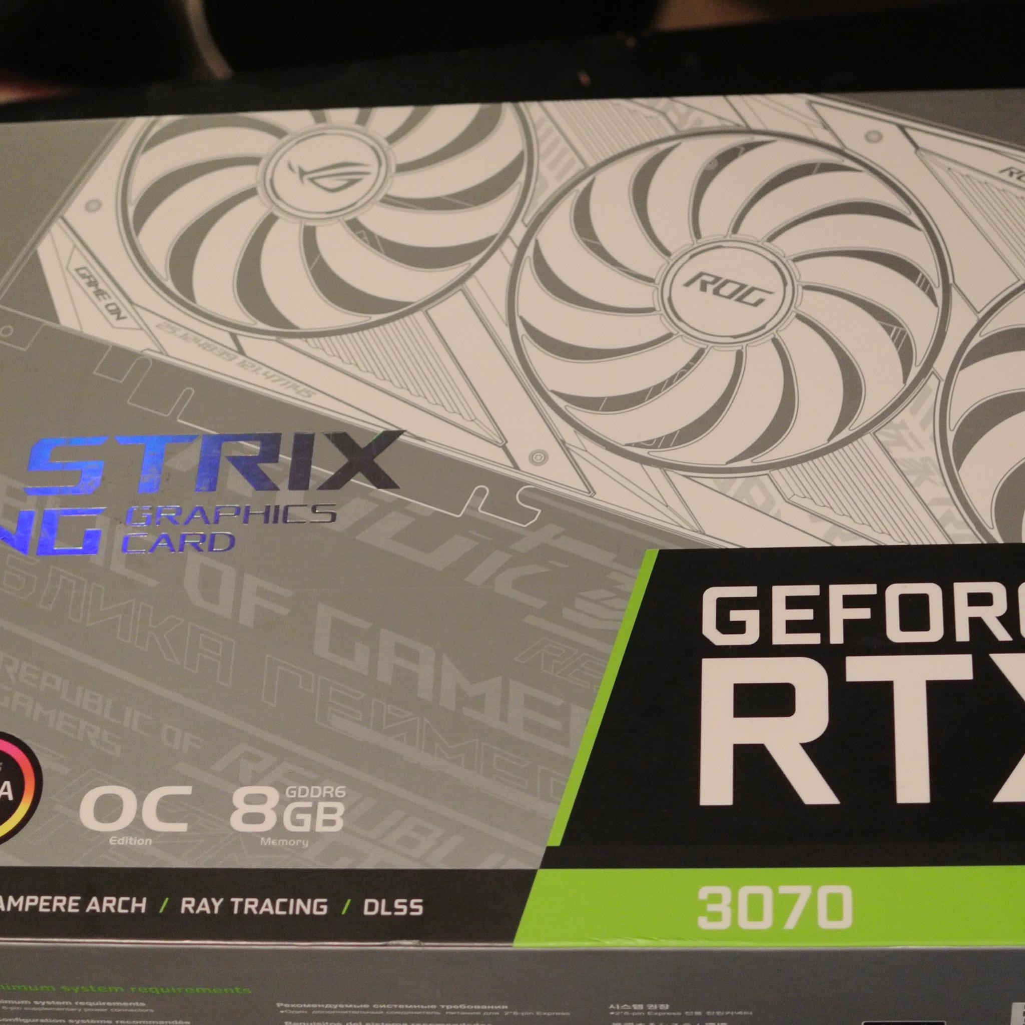ASUS ROG STRIX RTX 3070 8GB Graphics Card GPU