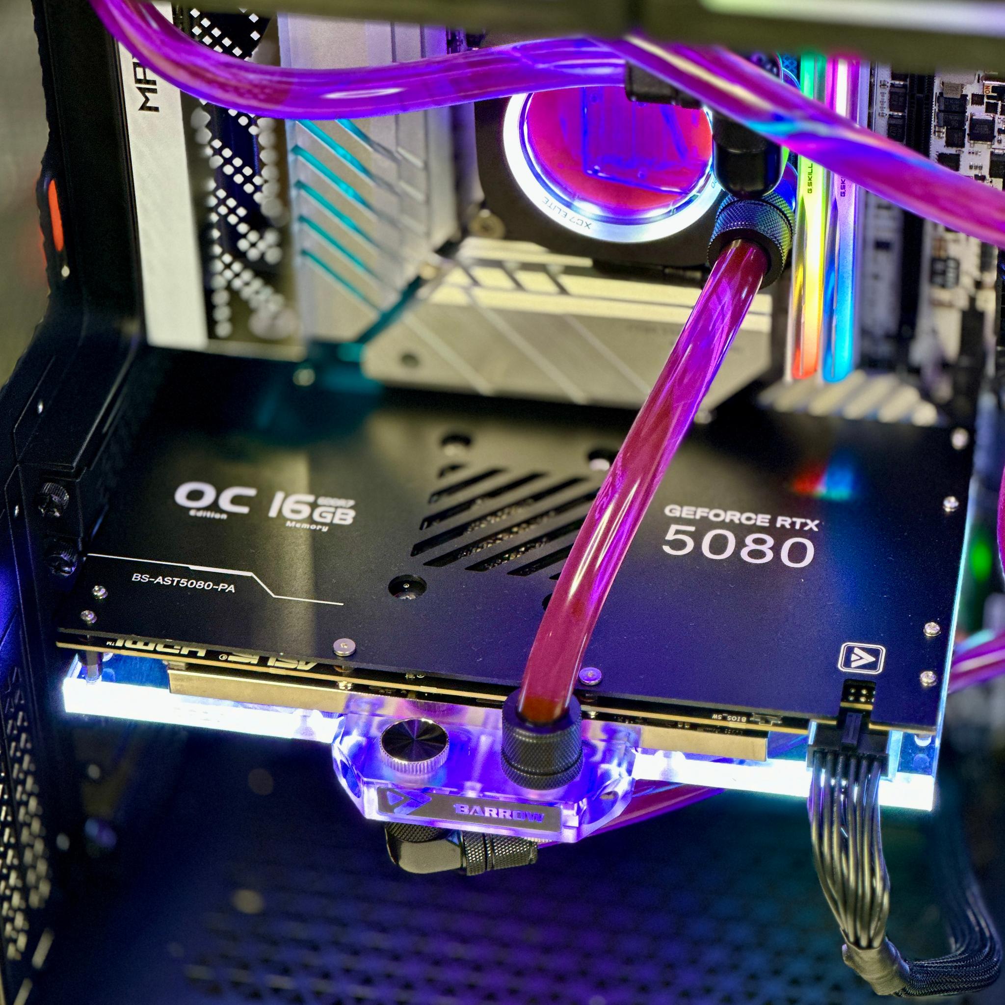 Custom gaming PC water cooled GPU + CPU RTX 5080 | i9-14900KS