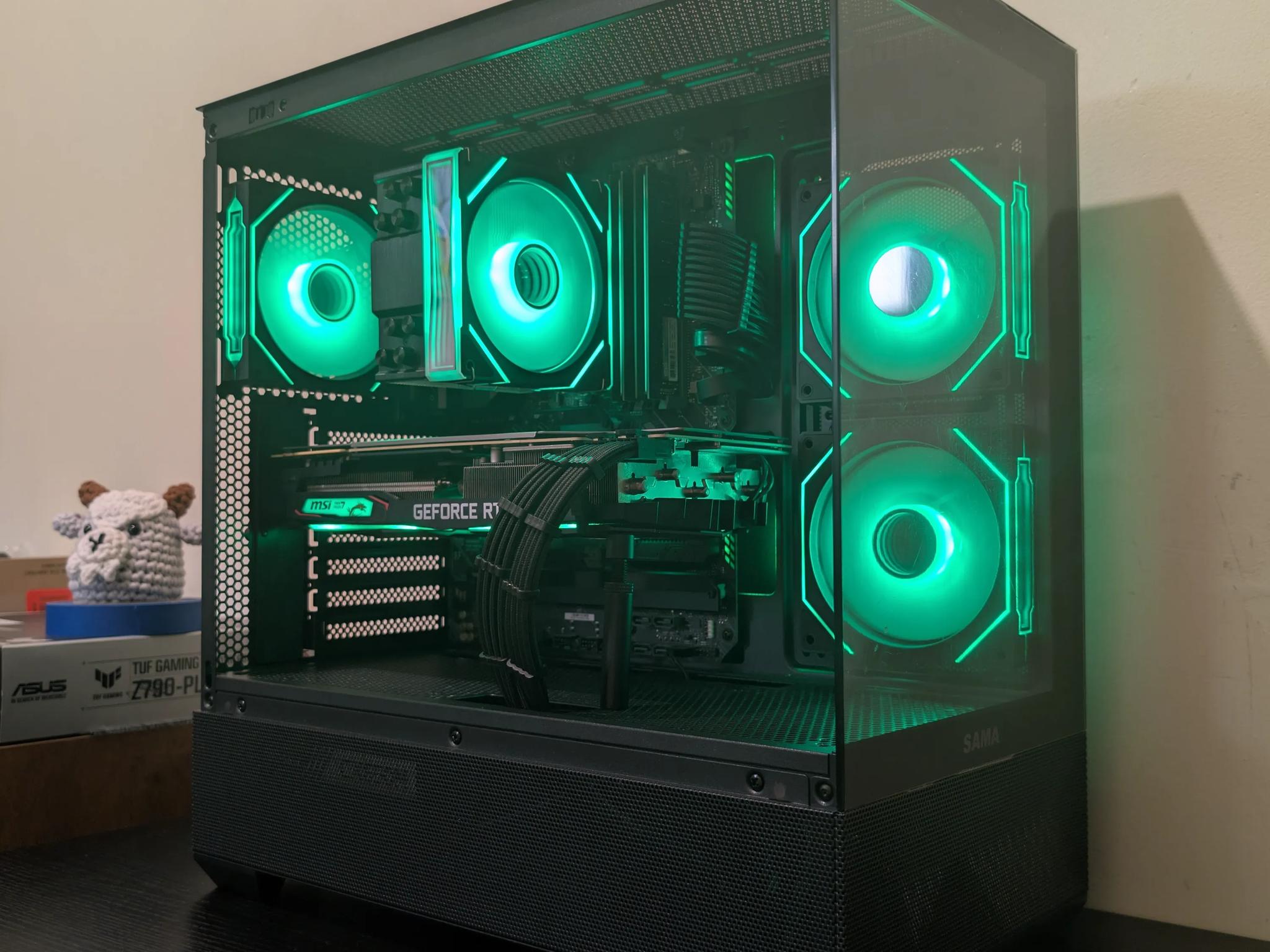 🐦‍⬛1440p Black RGB Gaming PC | RTX 2070 Super | i7 11700 | 1TB SSD | 48GB RAM | WiFi & Bluetooth🐦‍⬛