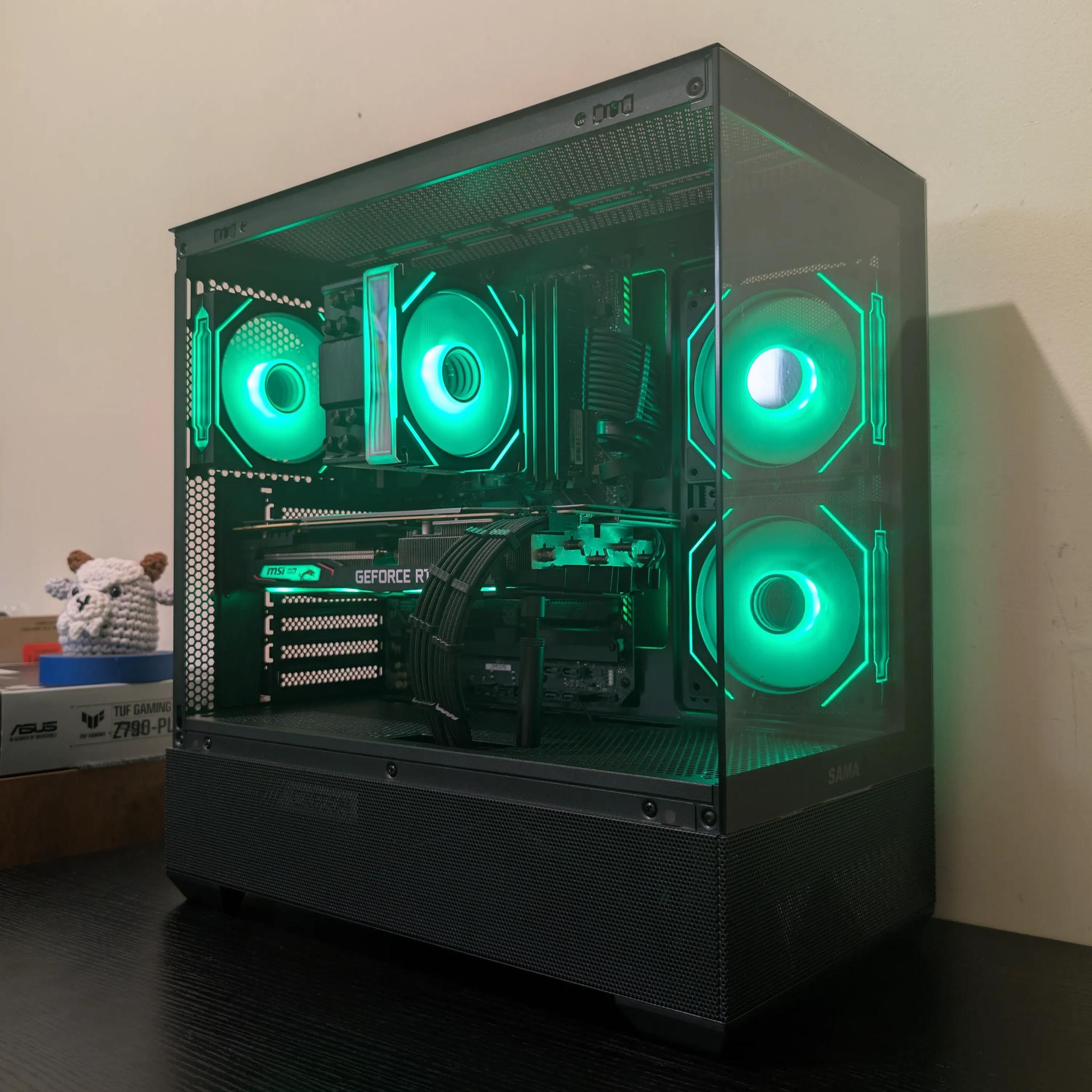 🐦‍⬛1440p Black RGB Gaming PC | RTX 2070 Super | i7 11700 | 1TB SSD | 48GB RAM | WiFi & Bluetooth🐦‍⬛