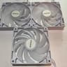 Montech RX120 PWM Fans - Mixed Blade Set (2 Reverse, 1 Standard) White