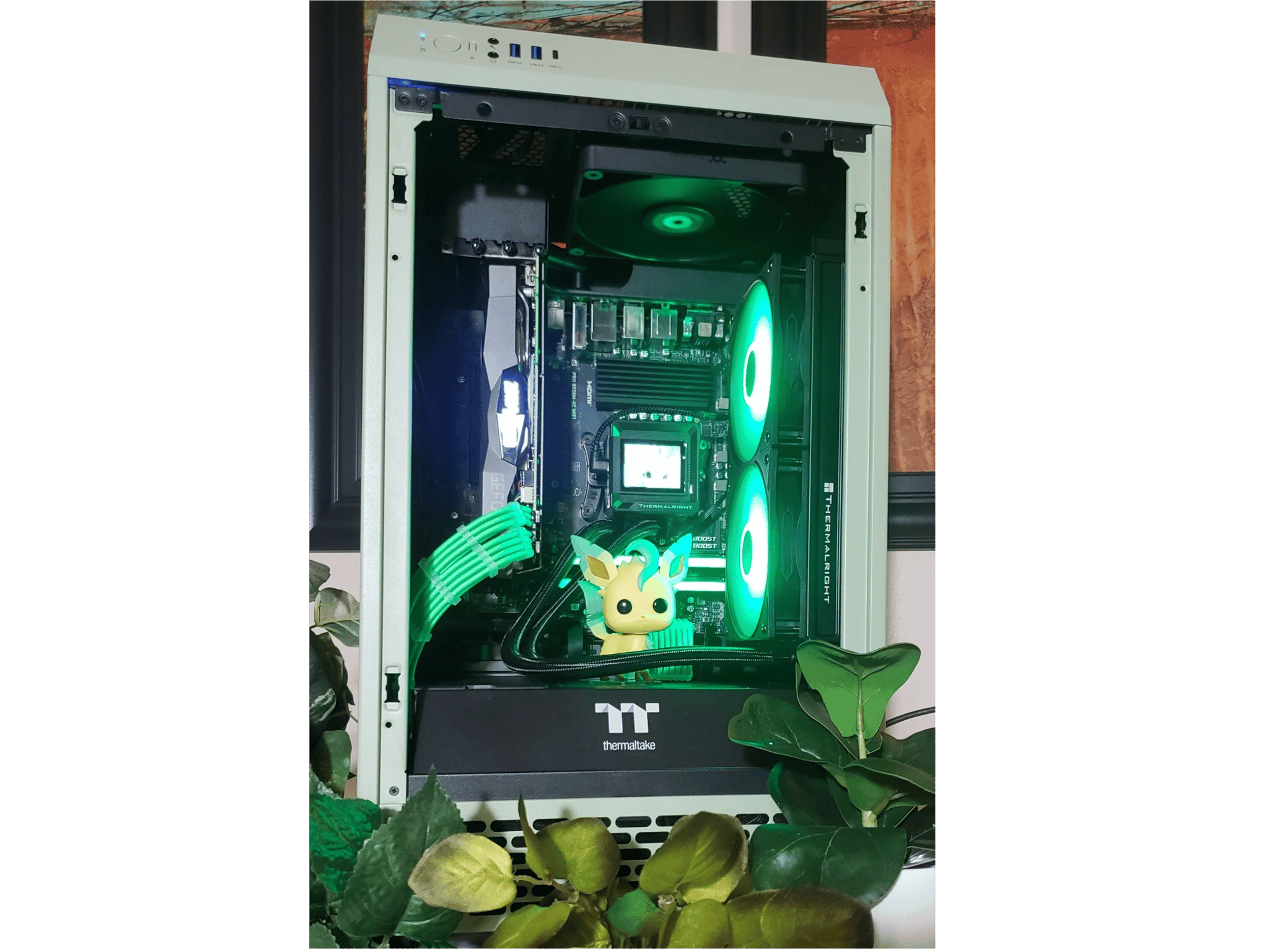 Leafeon Themed 1080/1440p Gaming PC AMD Ryzen 3600 RTX 2070