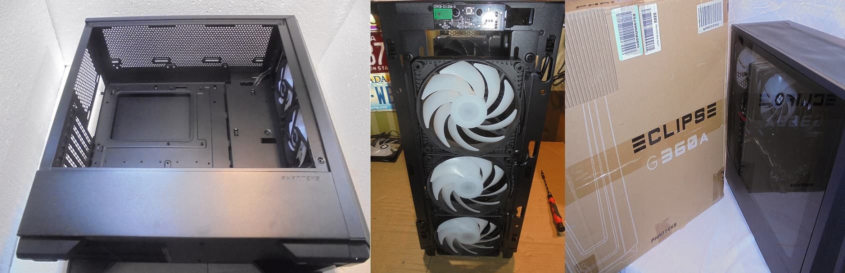NEW Phantecs Eclipse G360A/NEW Asrock Z370/I5-9600K/Corsair 16GB 3000 MTs/NEW 650W Gold PSU