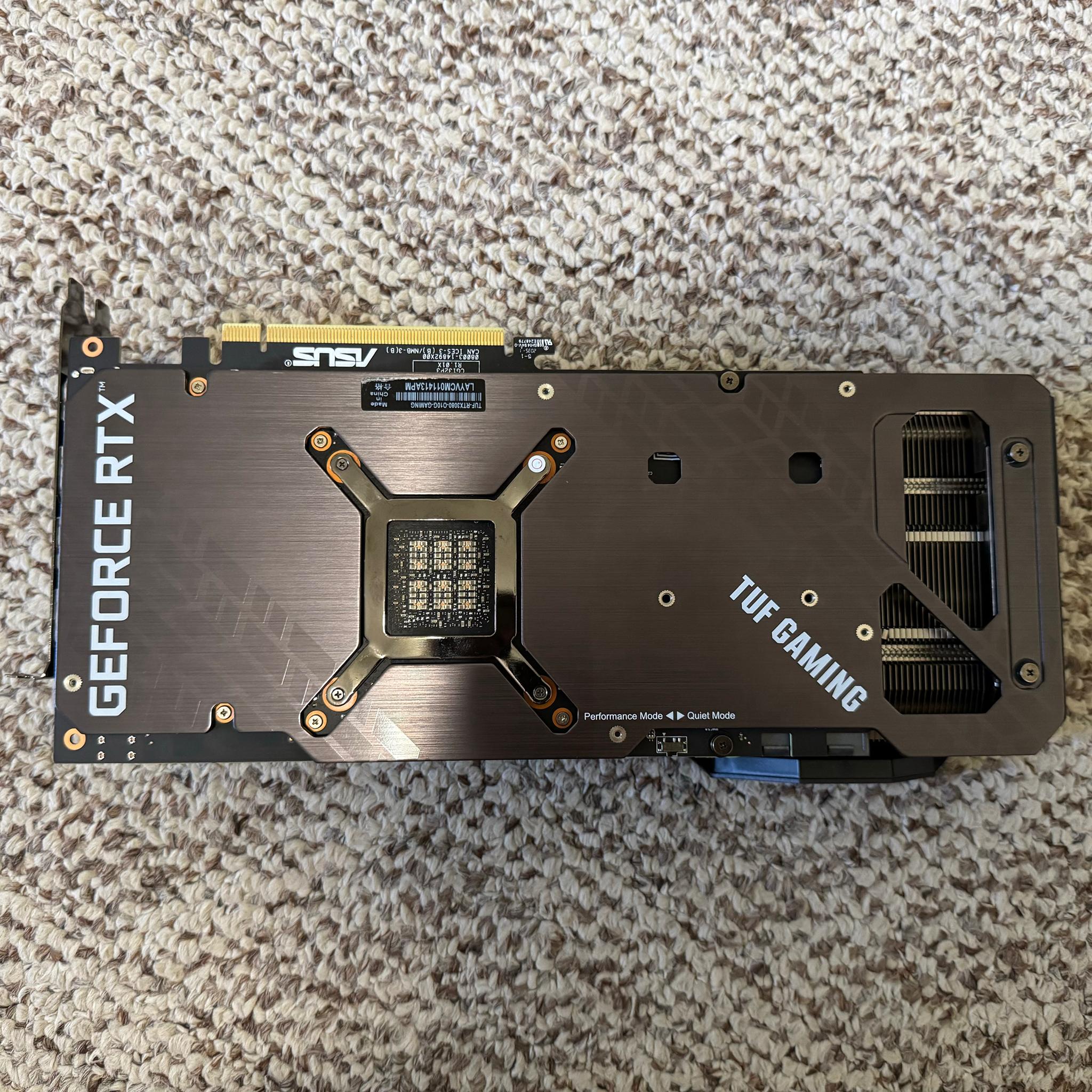 ASUS TUF Gaming GeForce RTX 3080 OC 10GB GDDR6X Graphics Card