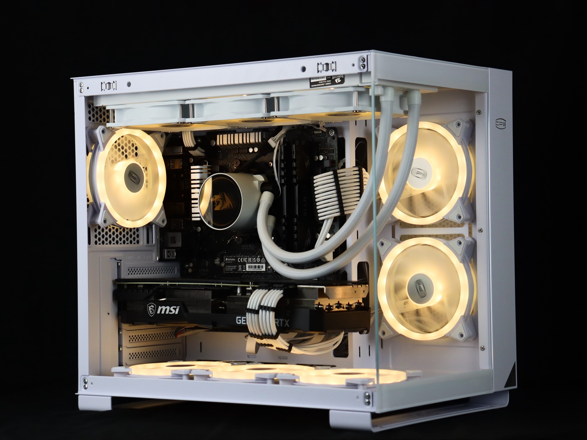 ❄️🧊💎- Whiteout 1440P Gaming PC | RTX 3080, Ryzen 7 5700X, 32GB RAM, 1TB NVMe SSD ❄️🧊💎