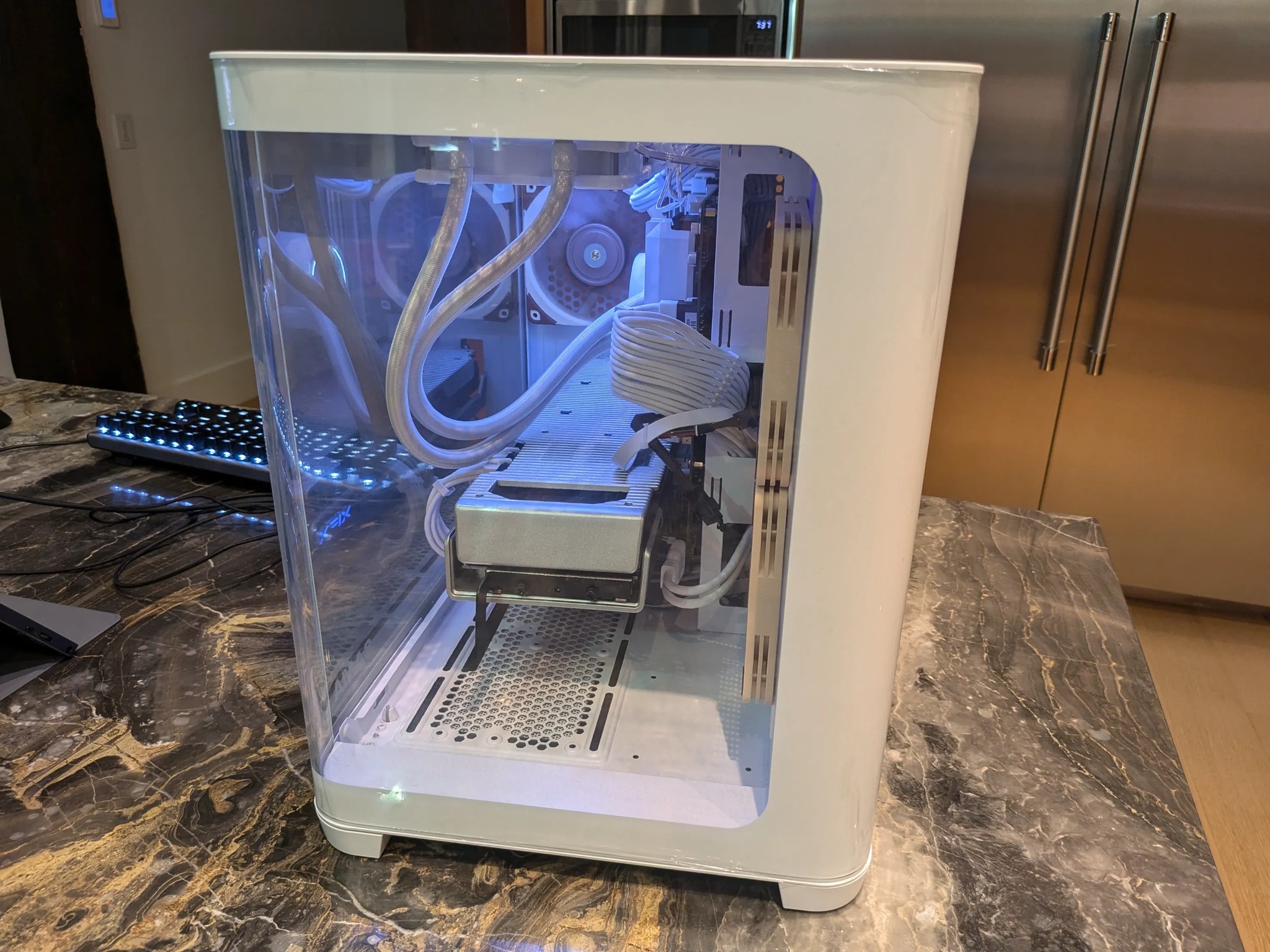 Whiteout Liquid Cooled Gaming PC - AMD Ryzen 5 7600X3D, AMD Radeon RX 7900XT, 32 GB DDR5, 4 TB