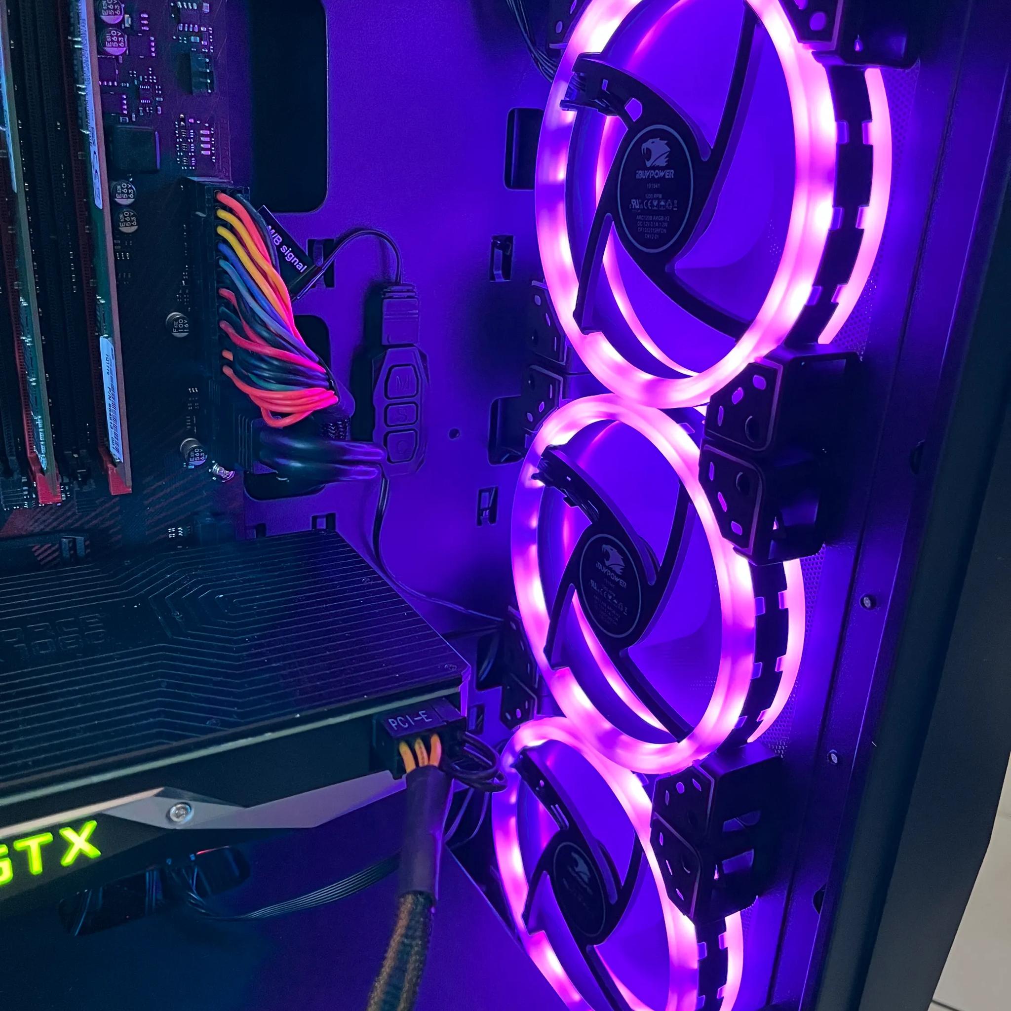 🟠🔥NVIDIA GTX 1080, Intel i5-9500T,16GB RAM, 1.2 TB Storage, High Performance Gaming PC w/ RGB Remote