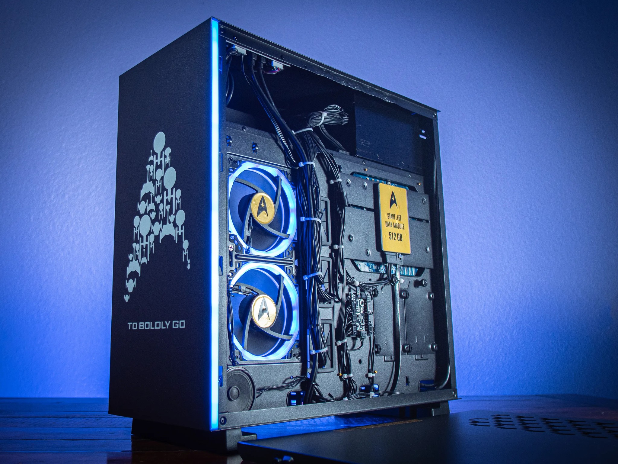 Star Trek Theme Build - 6C/12T Xeon, RTX2070 Super, 16 GB, 512GB SSD, Custom RGB Case, 700W PSU