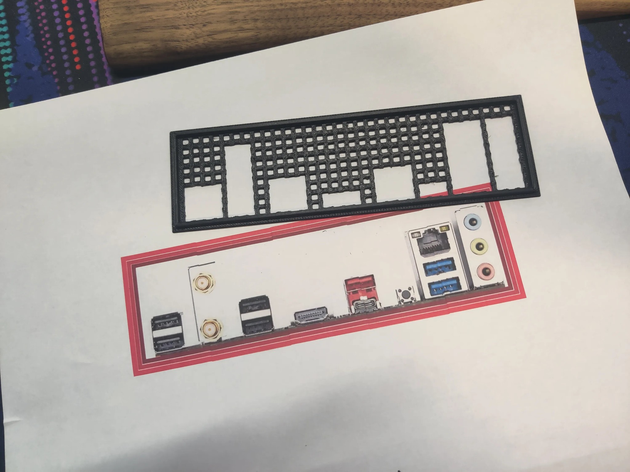 Gigabyte B550 UD AC I/O Shield [3D Print]