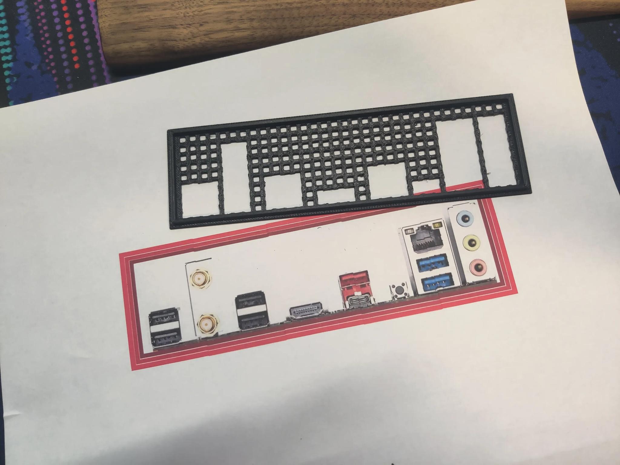 Gigabyte B550 UD AC I/O Shield [3D Print]