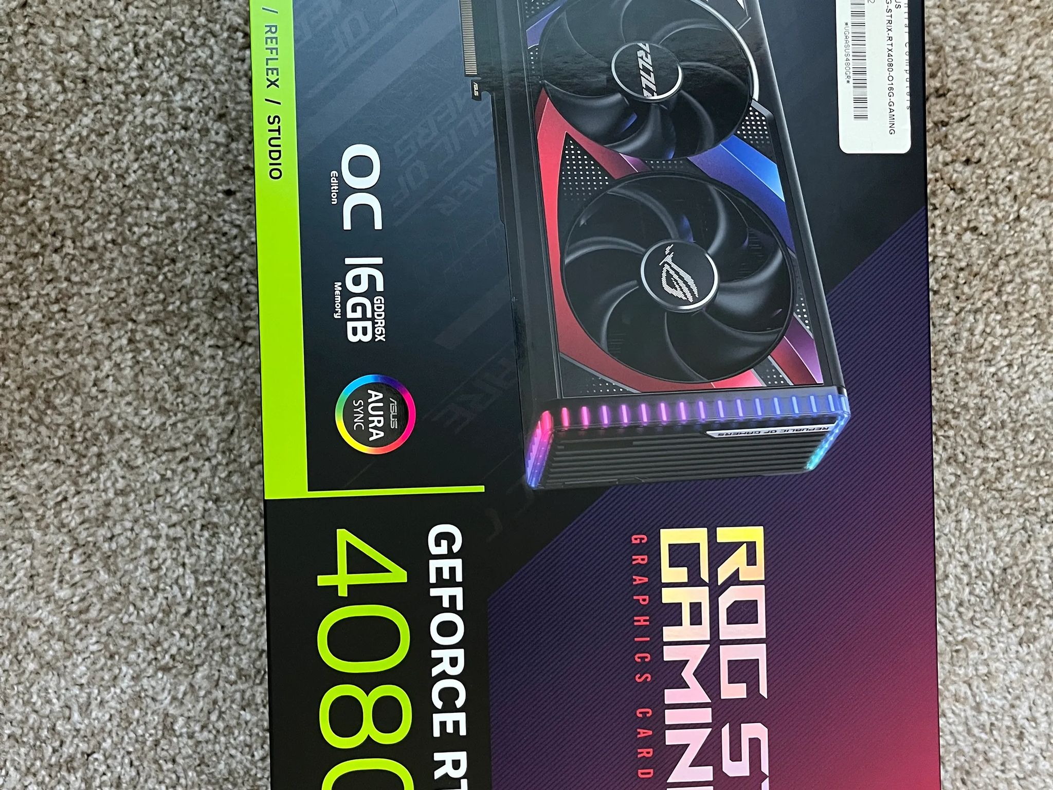 ASUS ROG Strix 4080 OC Gaming GPU – Like New - Ready to ship