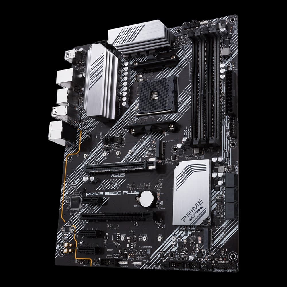 ASUS PRIME B550-PLUS AMD B550 AM4 DDR4 ATX Desktop Motherboard