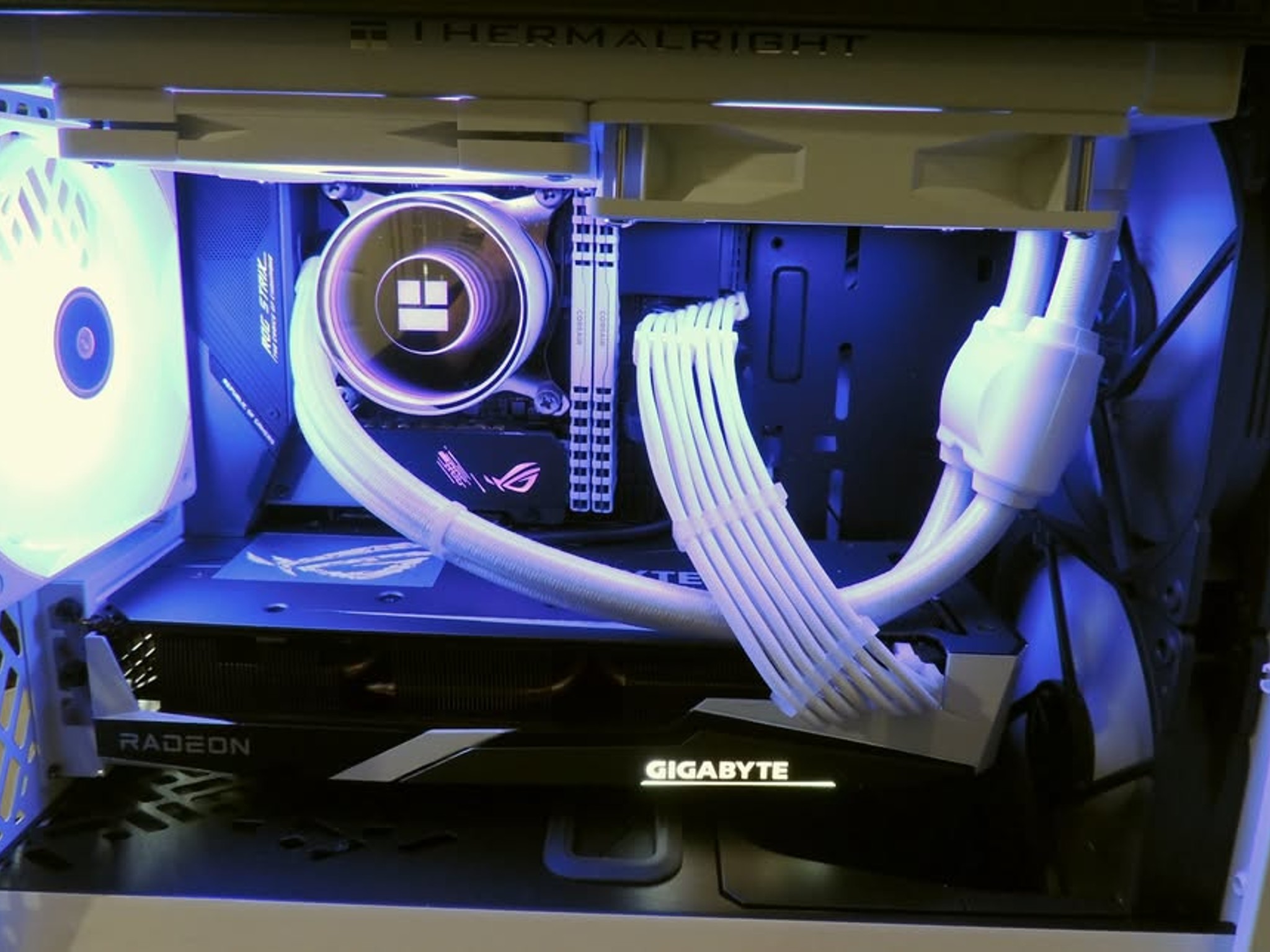 Beautiful New White Gaming Computer Build with New and Refurbished Parts
