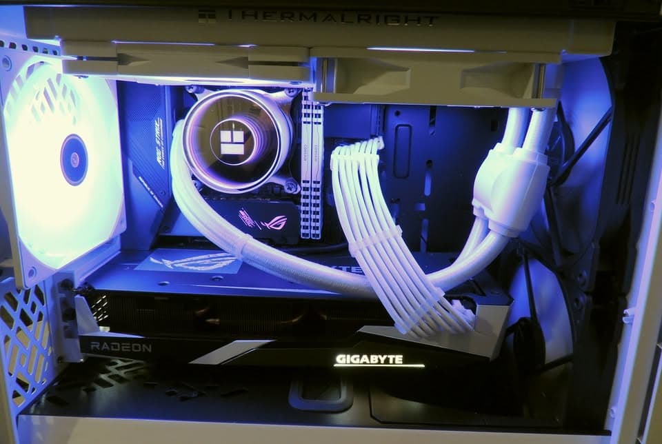 Beautiful New White Gaming Computer Build with New and Refurbished Parts
