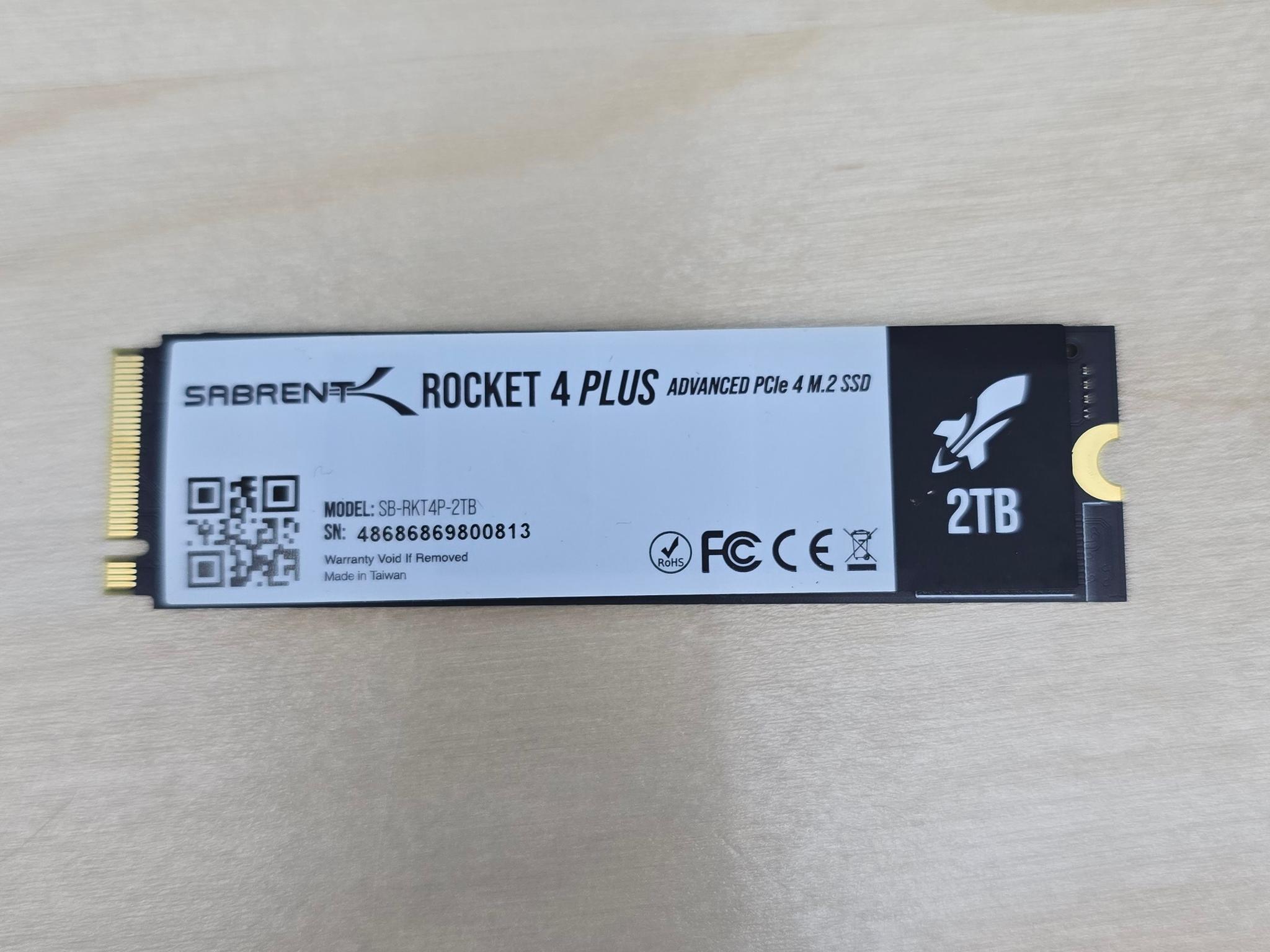 2TB Sabrent Rocket 4 Plus