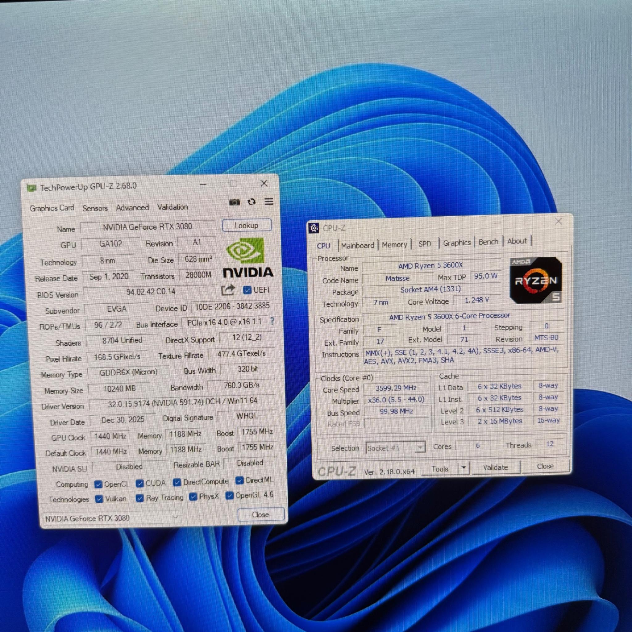 3080, Ryzen 5 3600X Gaming PC 1440p Rig