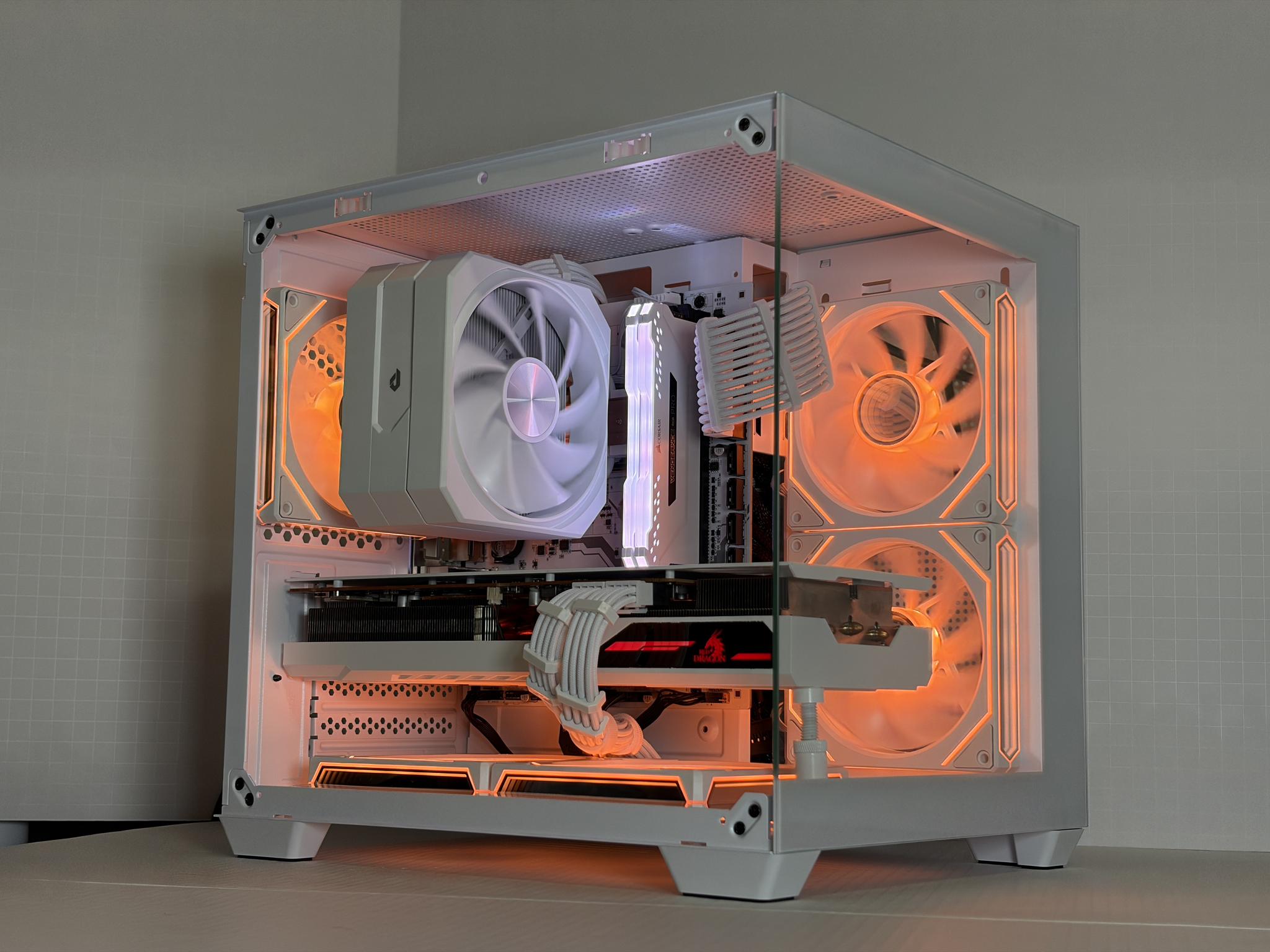 🔥 RX 6800 + Ryzen 5 5600 – White Gaming PC – 1440p Ultra Monster | 1TB NVMe | 16GB RAM