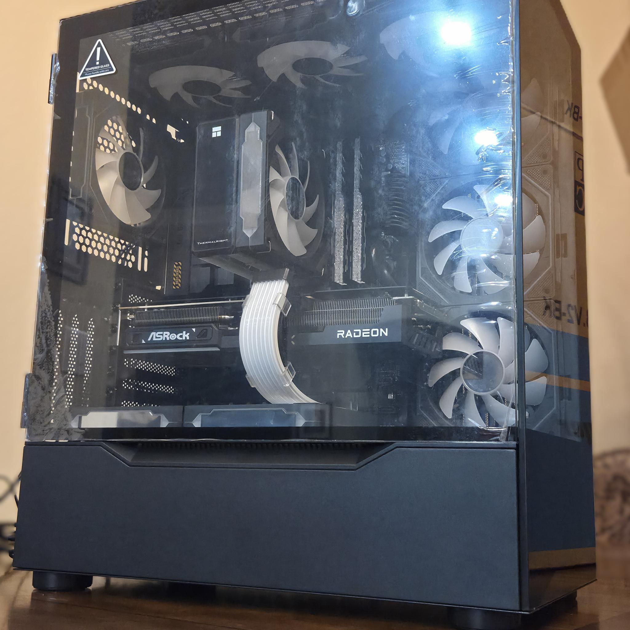 Dynamo!⚡– Ryzen 5 9600X • RX 9070 • 32GB DDR5 6000 • Temp Display • 1440p Gaming PC