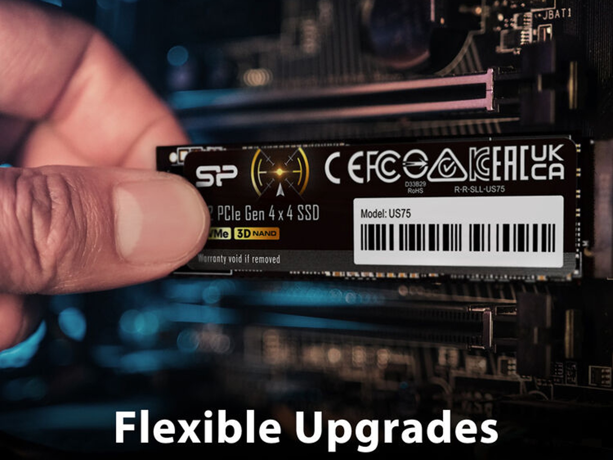 2TB US75 Silicon Power NVMe PCIe 4.0 M.2 Internal SSD