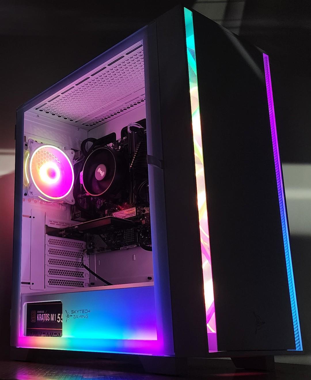 Gaming PC Ryzen 3 1300X 16GB RAM 256GB SSD+1TB HDD GT 1030 2GB Win11 Computer