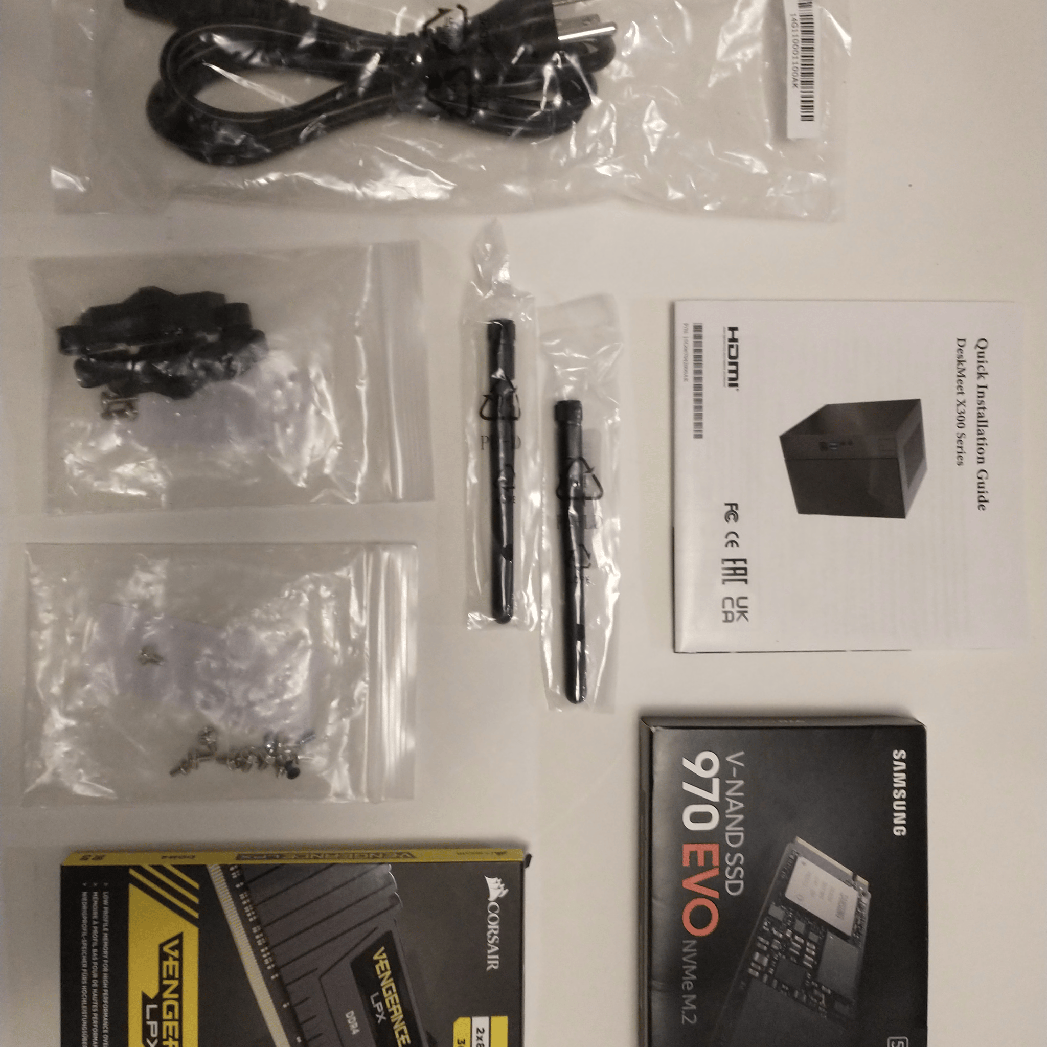 ASRock Deskmeet SFF PC, Ryzen 5 4650G, PNY GTX 1660, 16GB Corsair RAM, 500GB Nvme, 960GB SATA SSD
