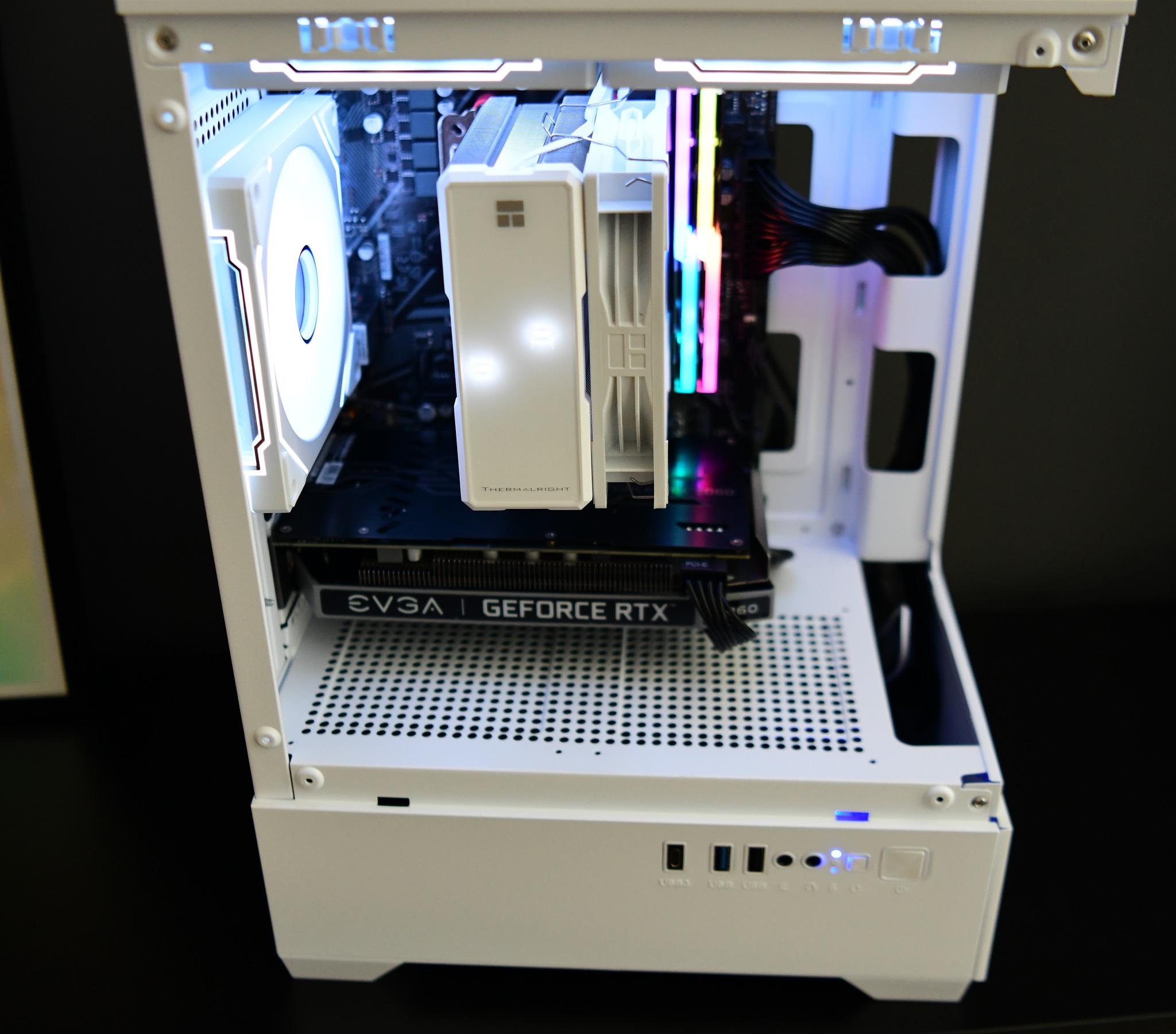 EVGA RTX 2060 White Gaming PC — Ryzen 5 3500X / 16GB / 512GB NVMe — Digital Temp Display