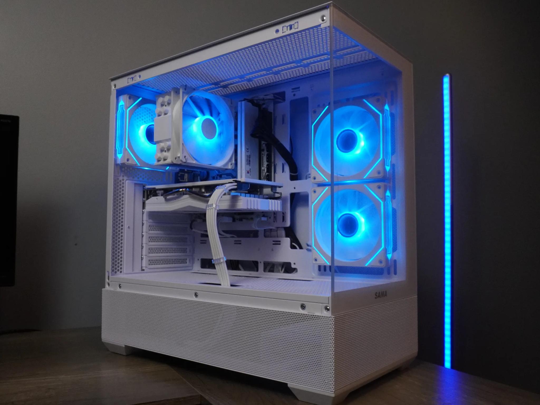 🤍ALL WHITE🤍 Starter GAMING MACHINE 🧡RX 580 2048SP 🧡 Ryzen 5 5500 | 32GB | 1TB...