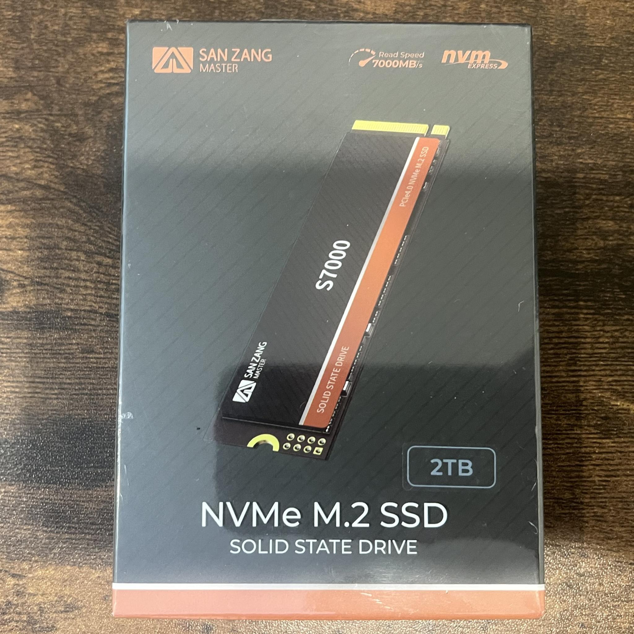 2TB PCIe Gen 4.0x4.0 M.2 NVMe SSD BRAND NEW in Box