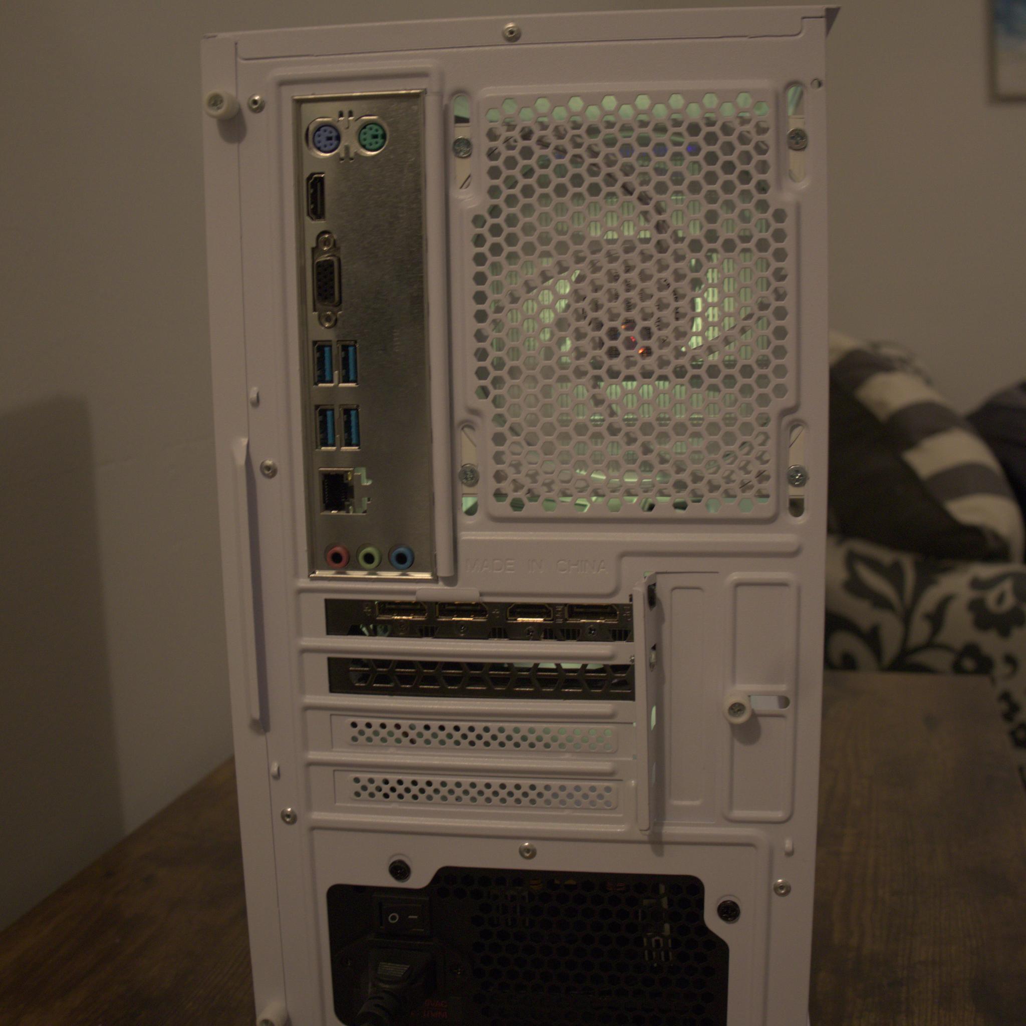 White Gaming PC – RTX 2060 • Ryzen 5 5500 • 16GB RAM • 1TB Samsung SSD